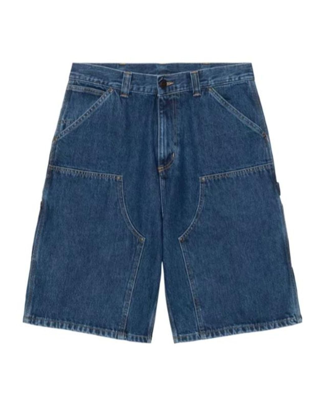 Carhartt Blue Og Double-Knee Denim Shorts for men