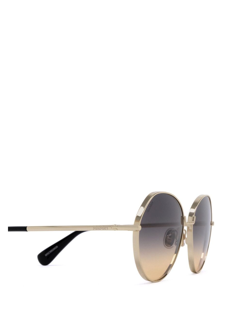 Max Mara White Irregular Frame Sunglasses