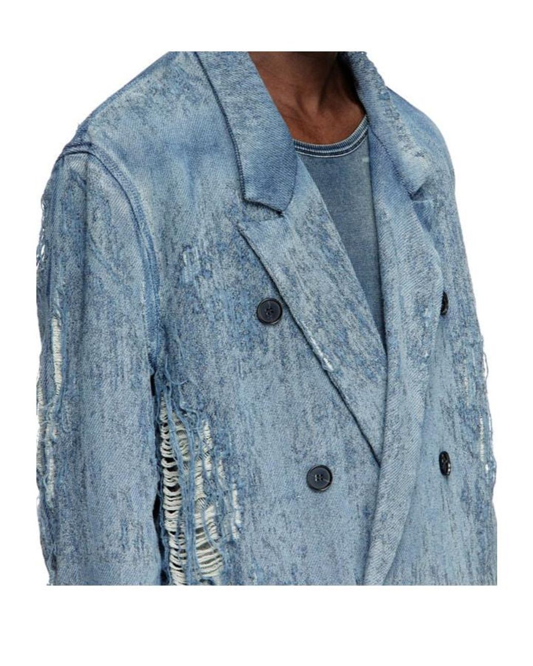 DIESEL Blue D-Pekka Double Breasted Blazer
