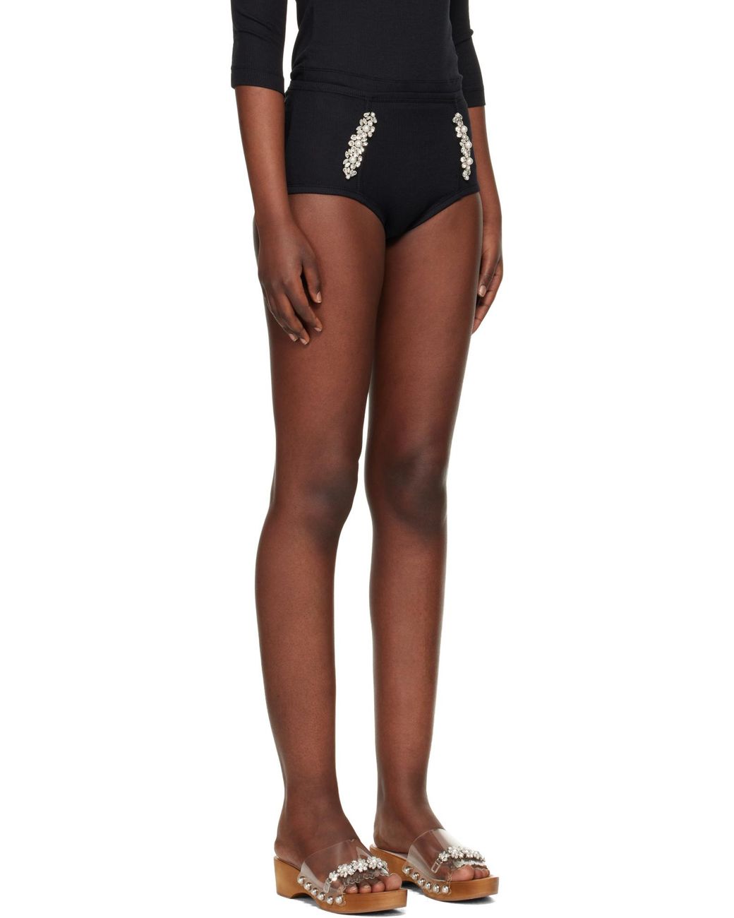 Simone Rocha Black Sculpt Briefs
