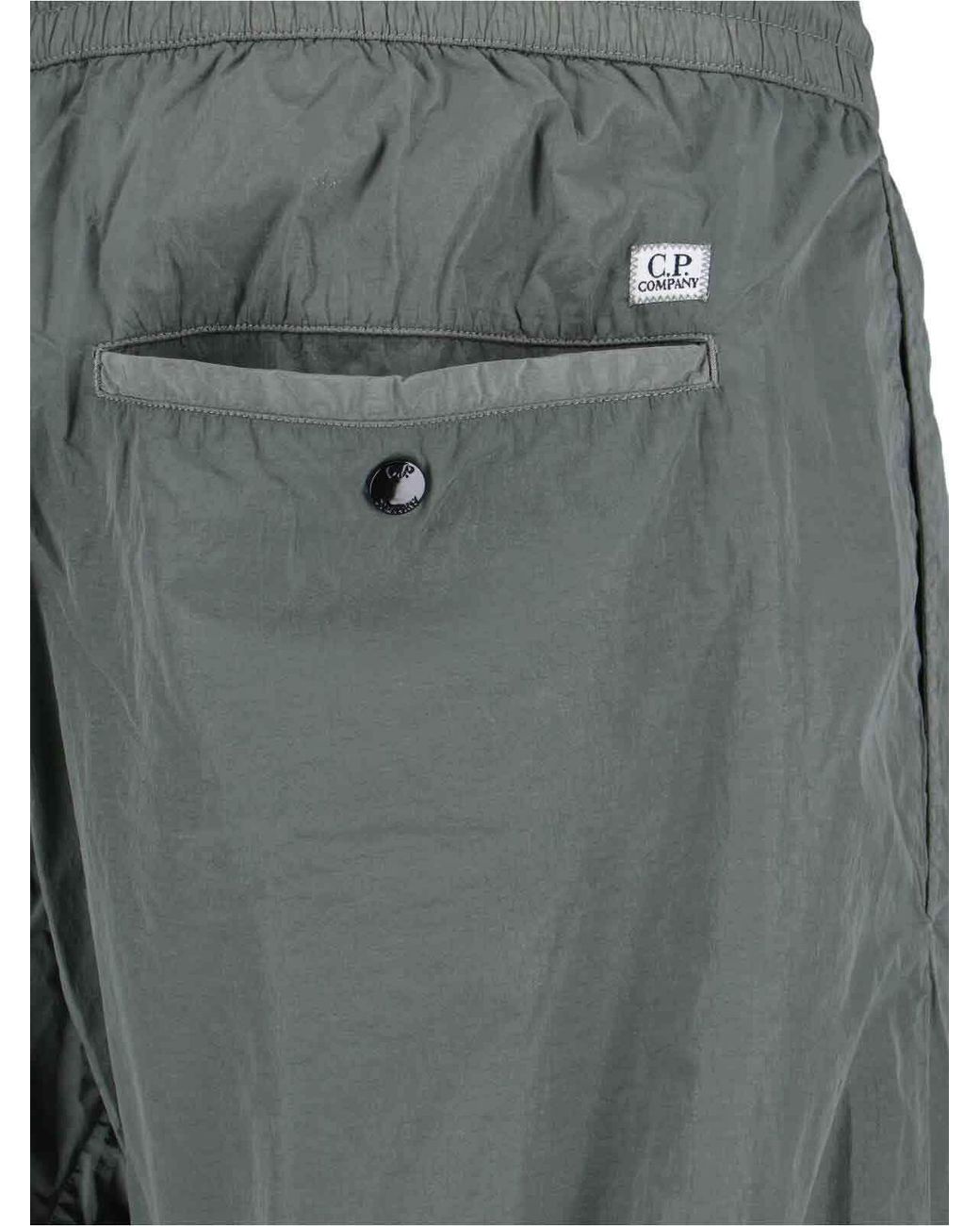 C P Company Gray Straight-Leg Cargo Pants for men