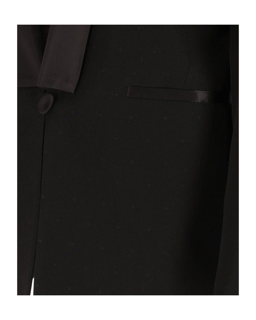 Forte_forte Black Long-Sleeved Tailcoat-Style Blazer