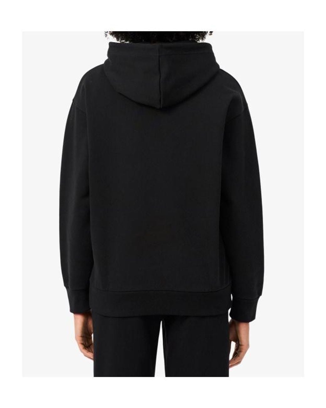 Lacoste Blue Oversized Fleece Hoodie