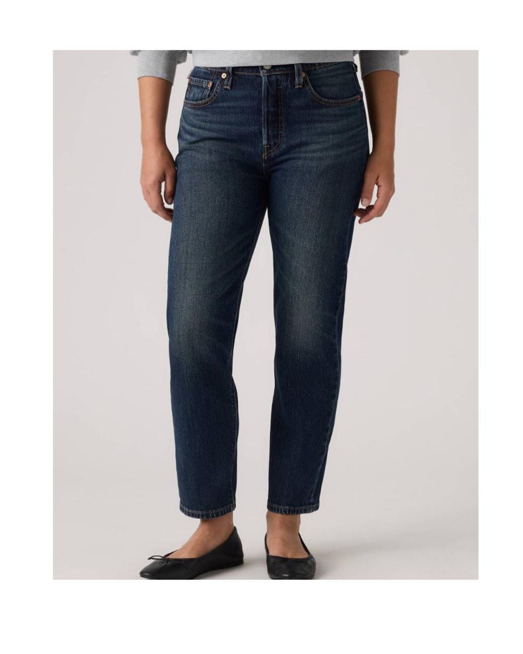 Levi's Blue 501 Crop Jeans