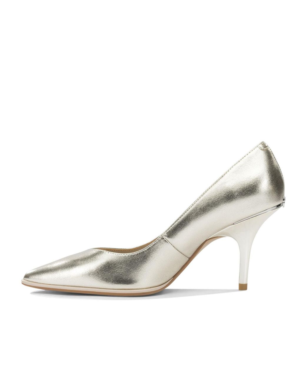 Pinko White Slip On Pointed Toe Pumps