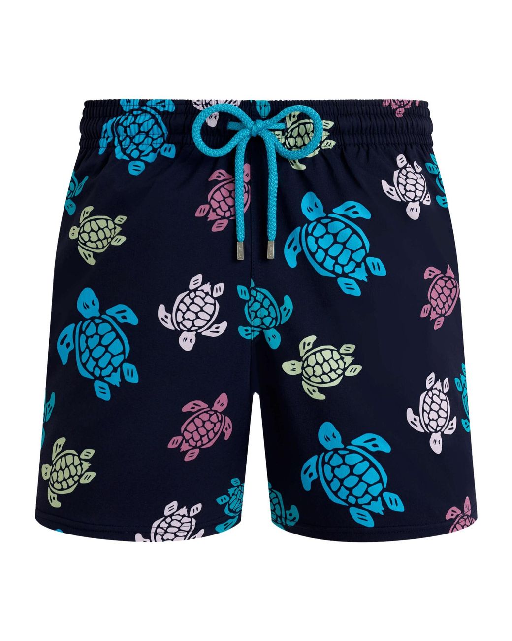 Vilebrequin Blue Turtle-Print Swim Shorts for men