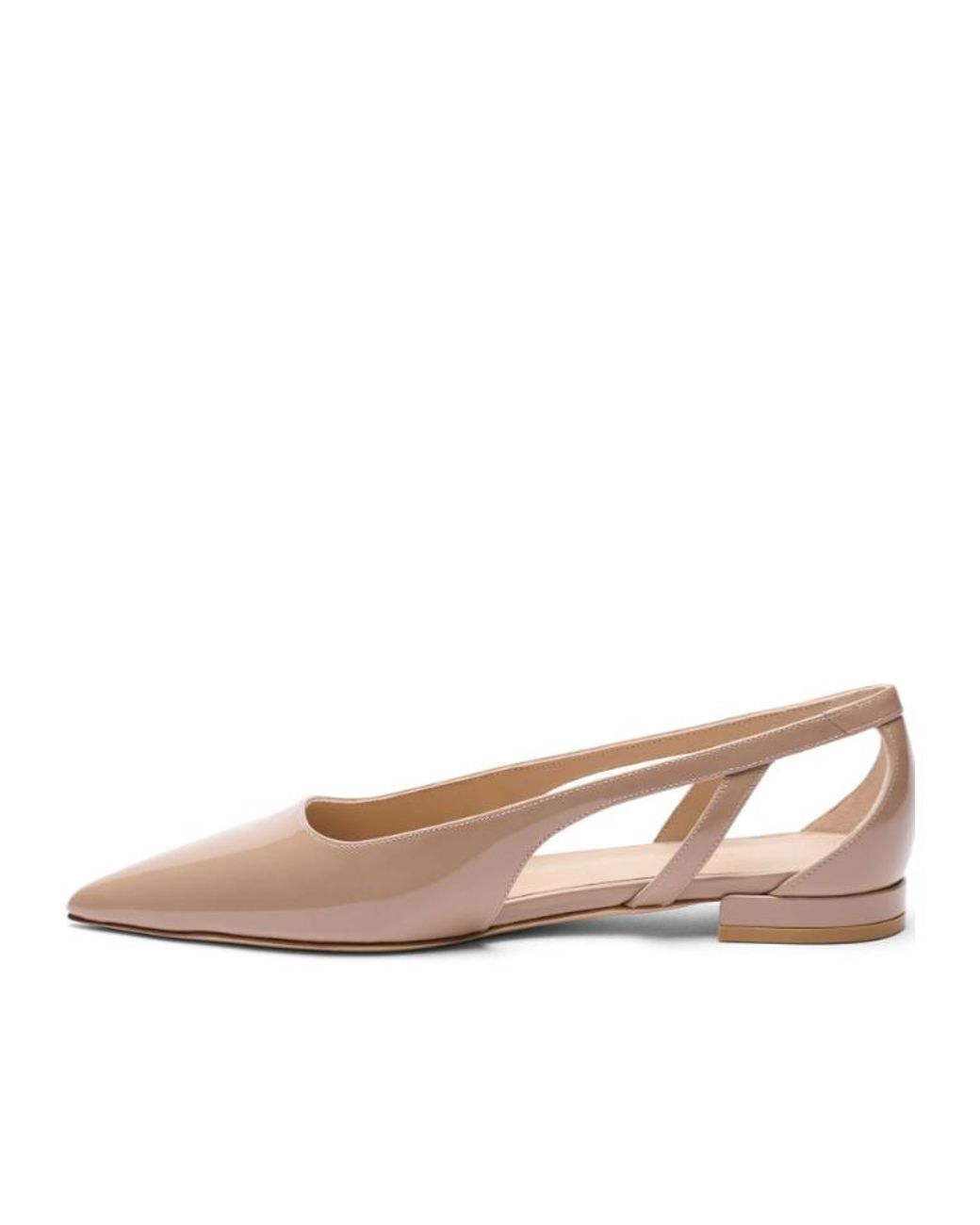 Stuart Weitzman Pink Stuart Power Cutout Flat