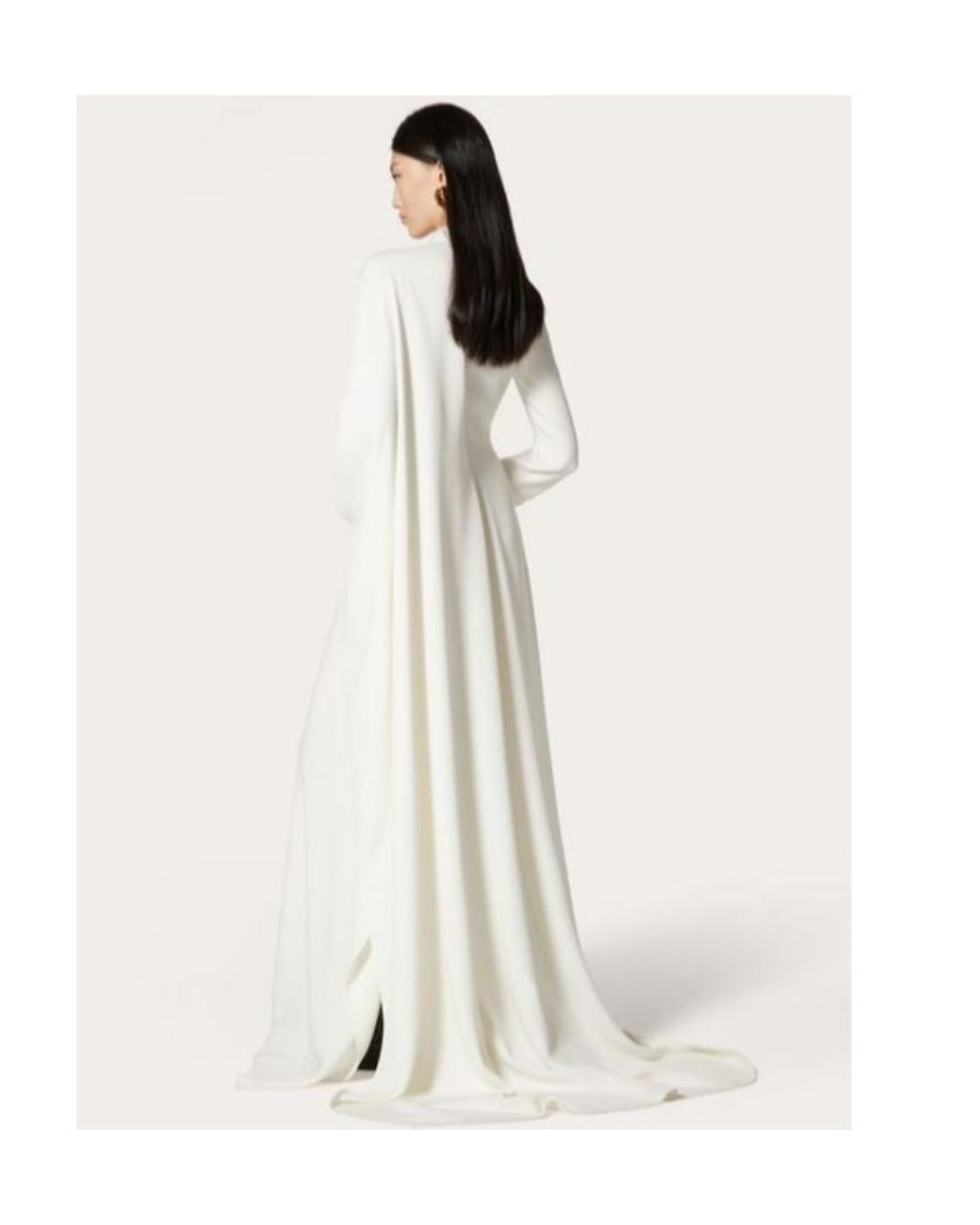 Valentino White Cady Couture Silk Shirt Dress