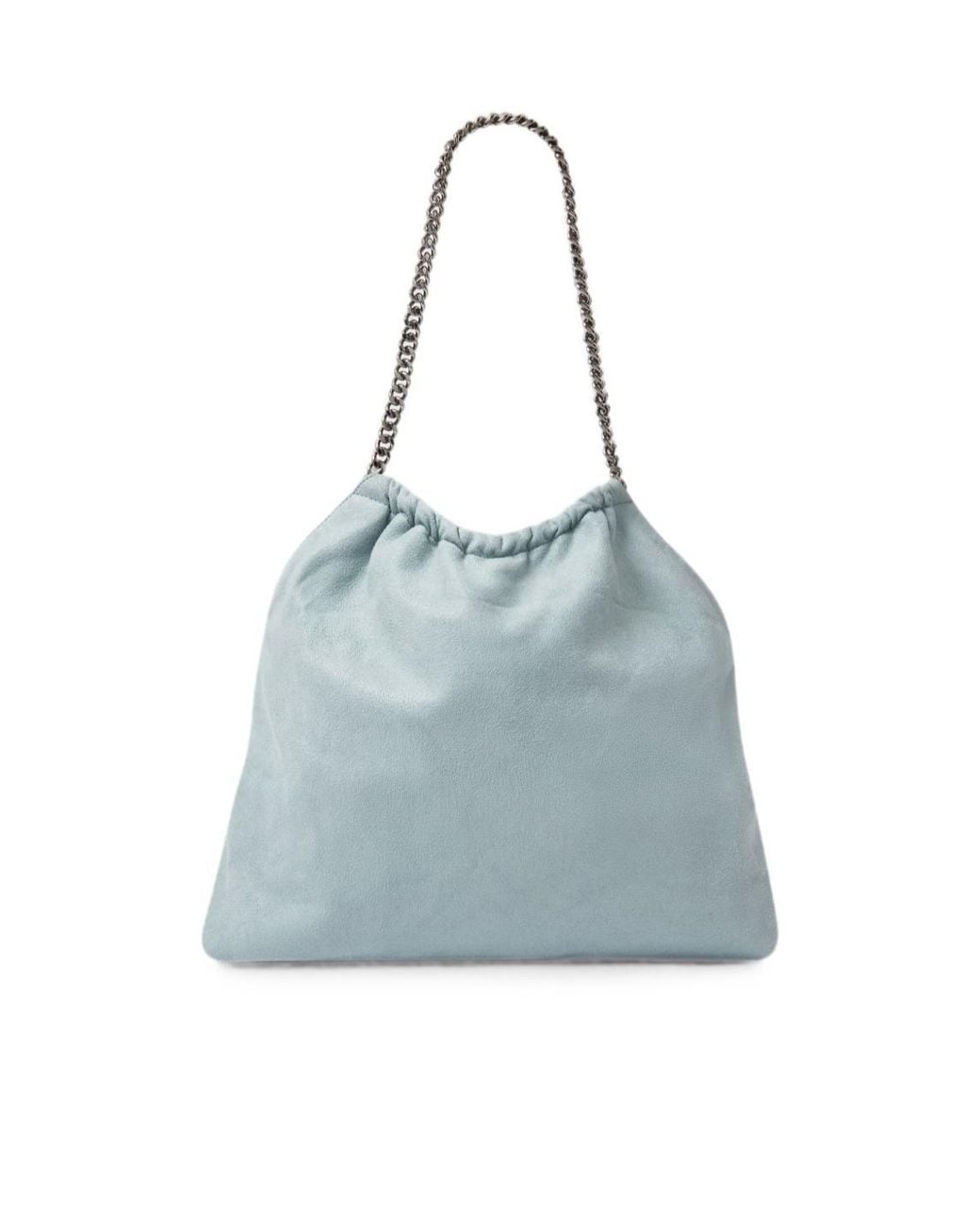 Stella McCartney Blue Falabella Chain-Link Shoulder Bag