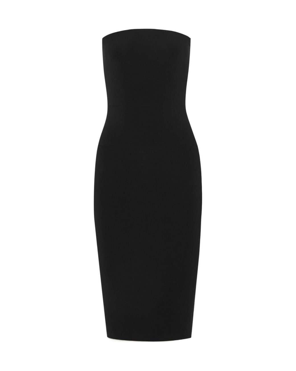 Norma Kamali Black Strapless Dress