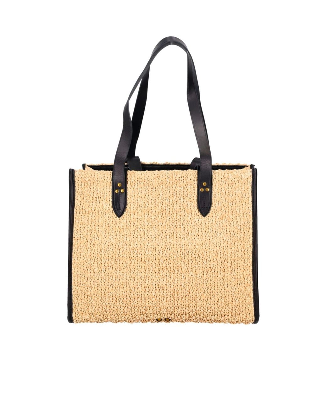 Jérôme Dreyfuss Natural Medium Leon Woven Tote Bag
