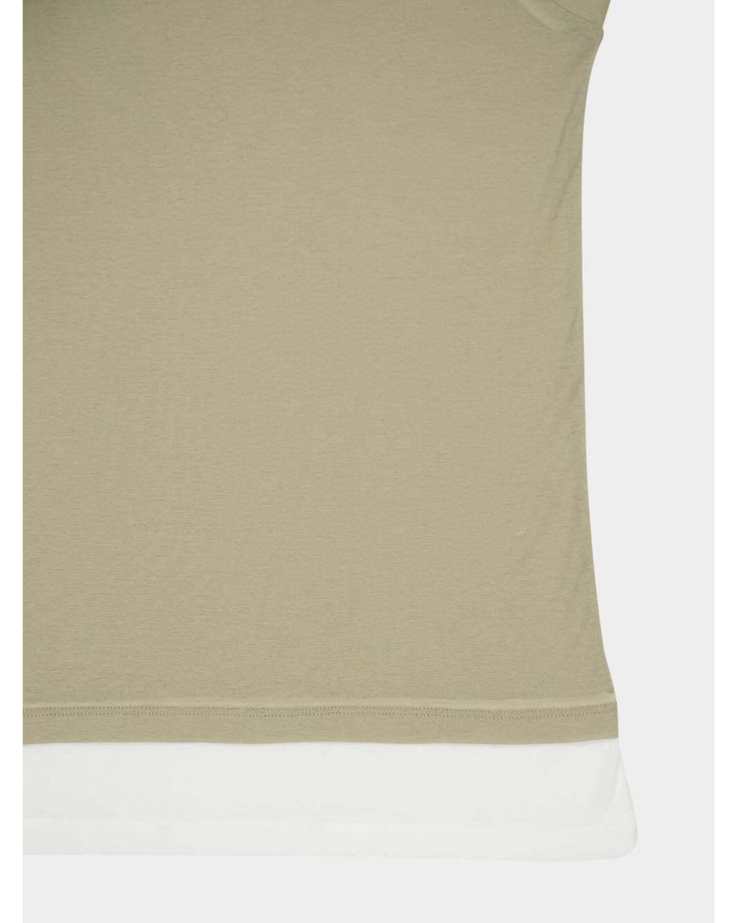 Miu Miu Natural Ribbed Jersey Tank Top