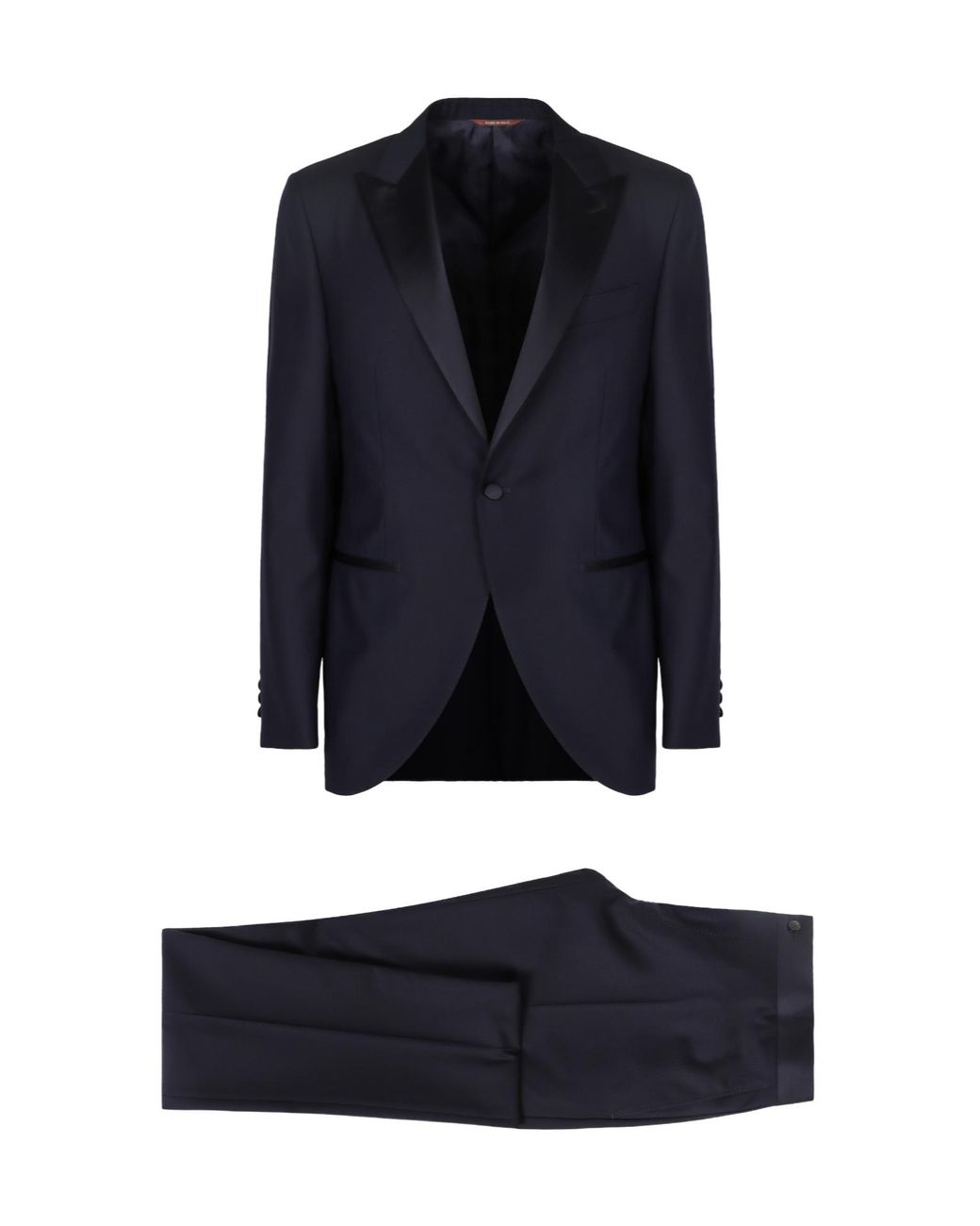 Canali Blue Satin Lapel Two-Piece Suit for men