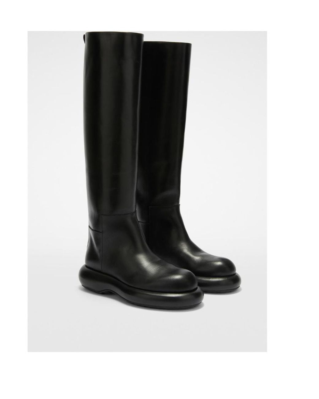 Jil Sander Black High Strong Form Boot