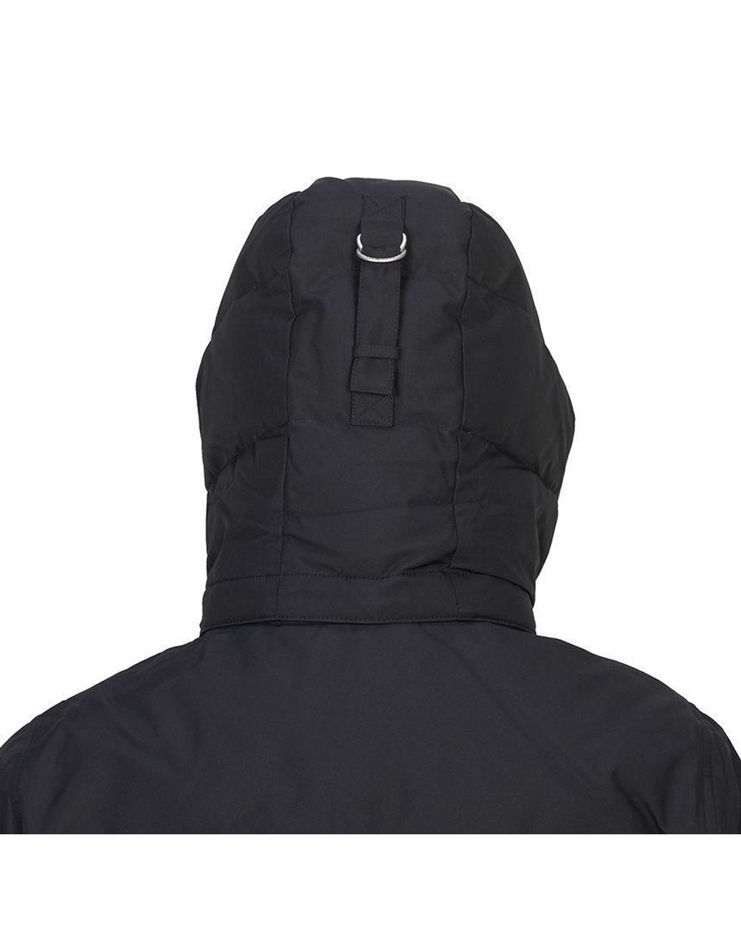 Moose Knuckles Black Padded Hooded Jacket