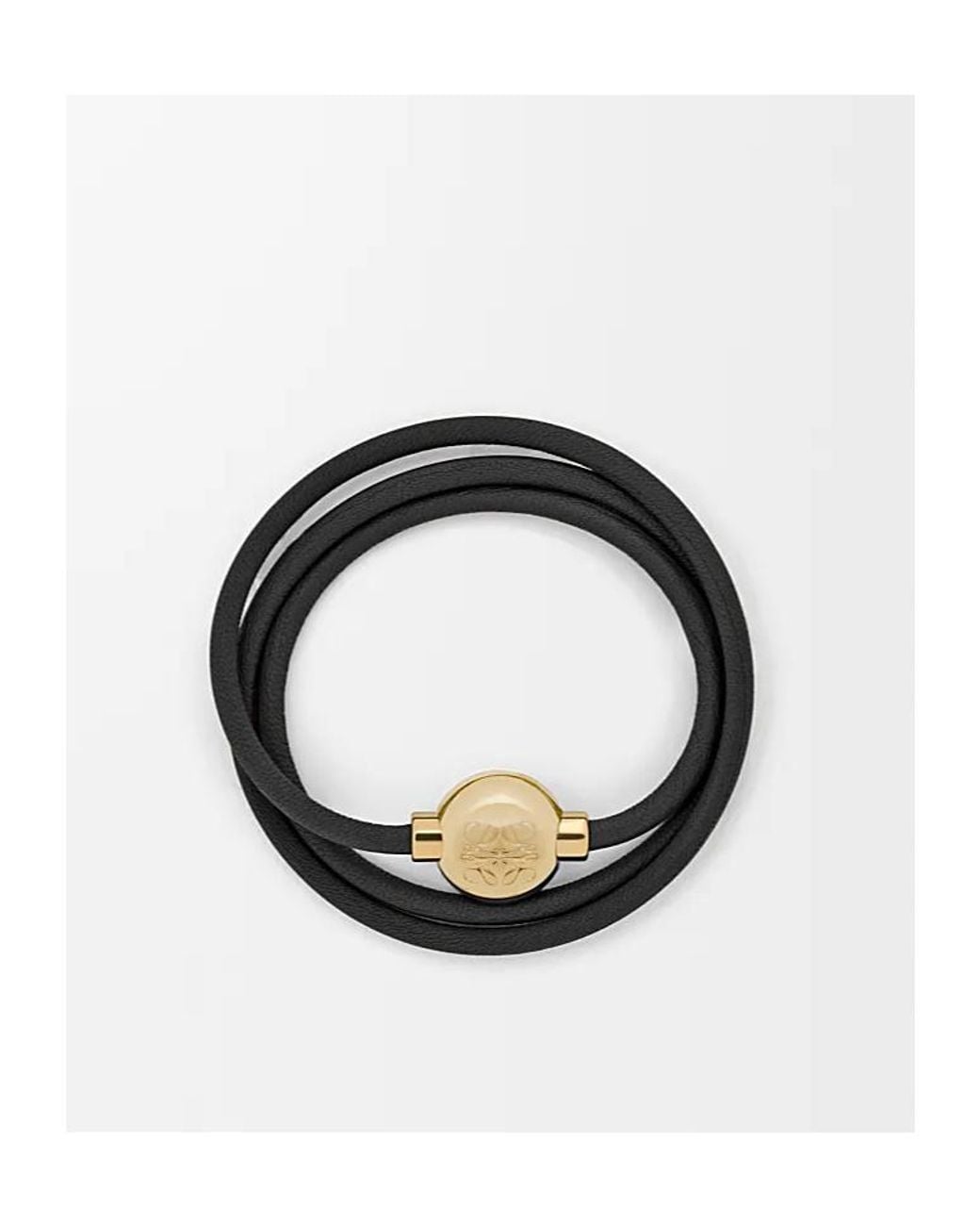 Loewe Black Pebble Bracelet