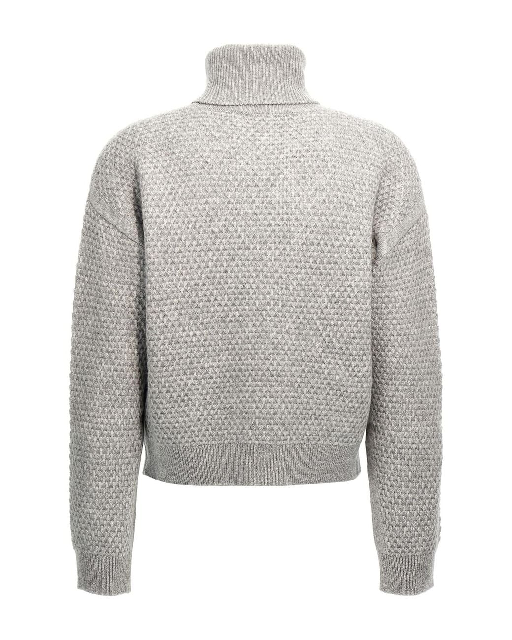 Max Mara Gray Long-Sleeved Sweater