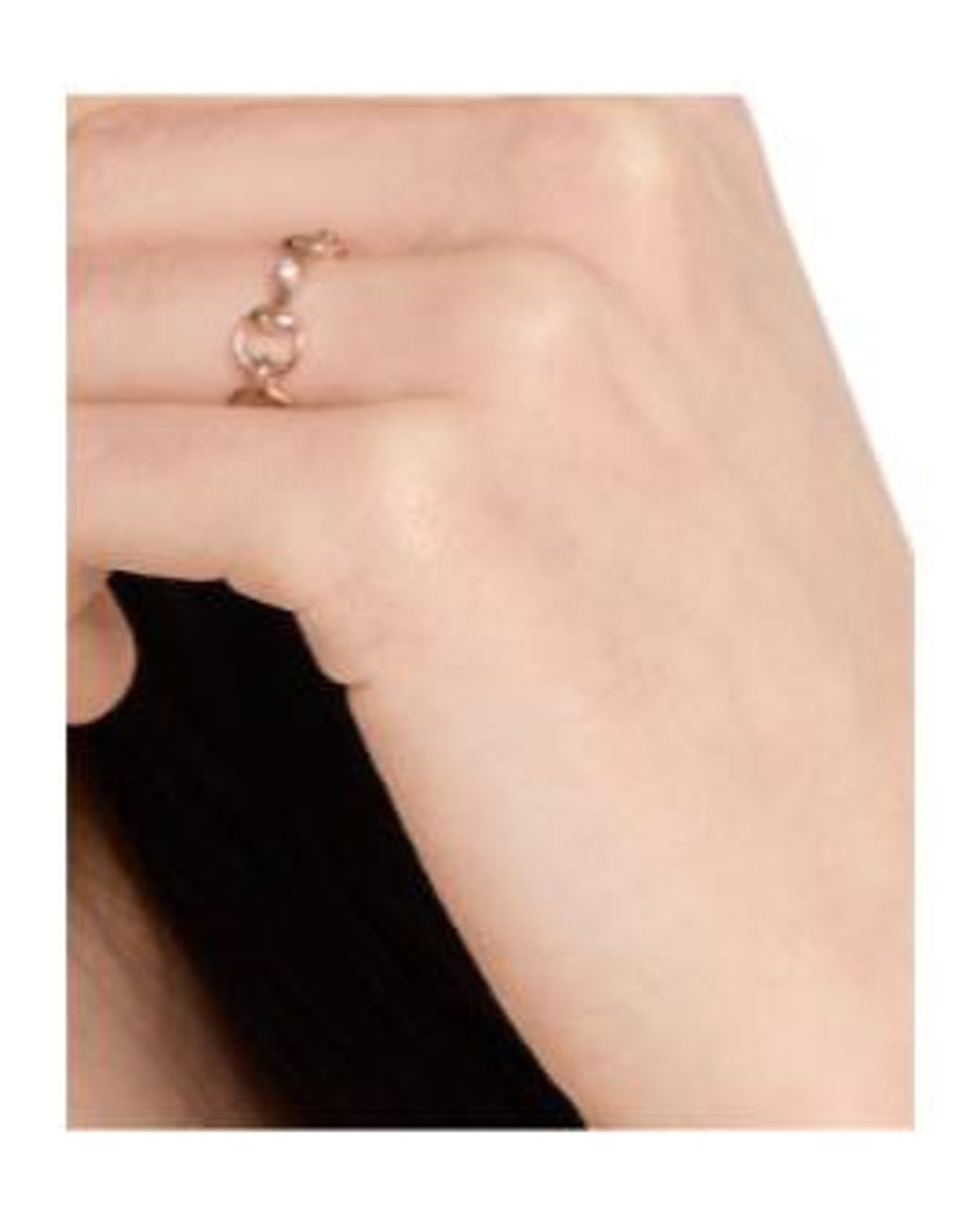 Gucci Metallic Horsebit Diamond 18K Ring
