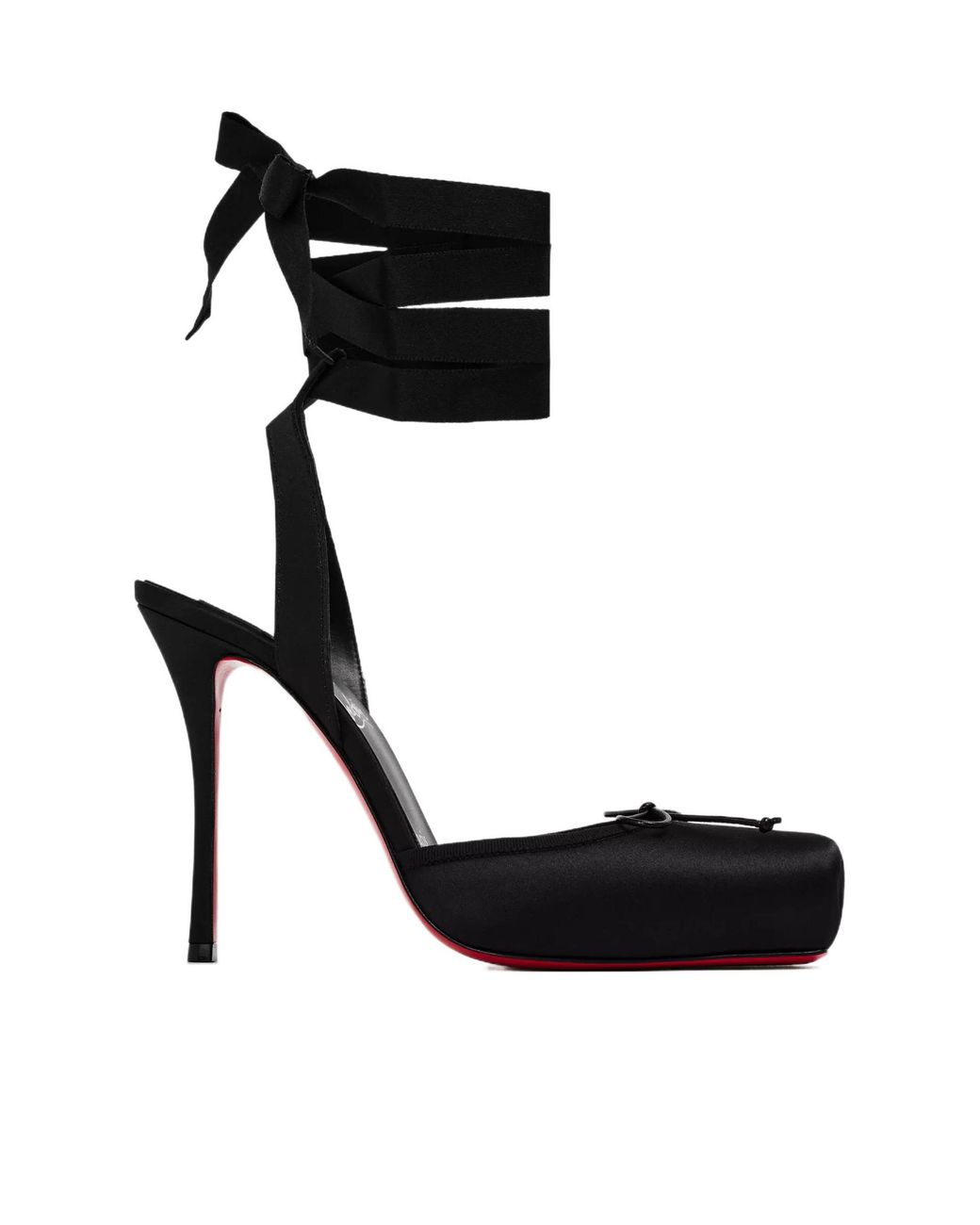 Christian Louboutin Black Cassia Lace-Up Pumps