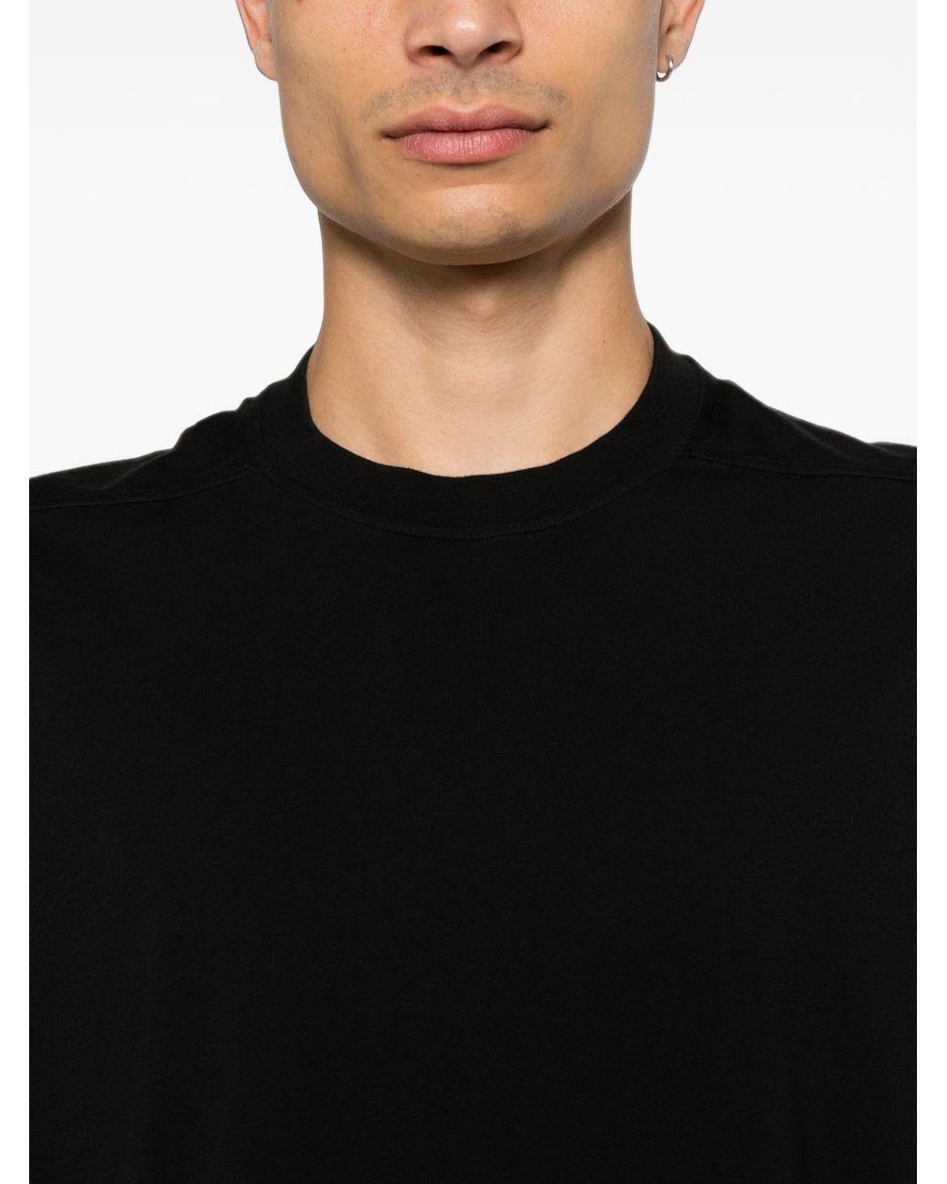Rick Owens Black Longline T-Shirt for men