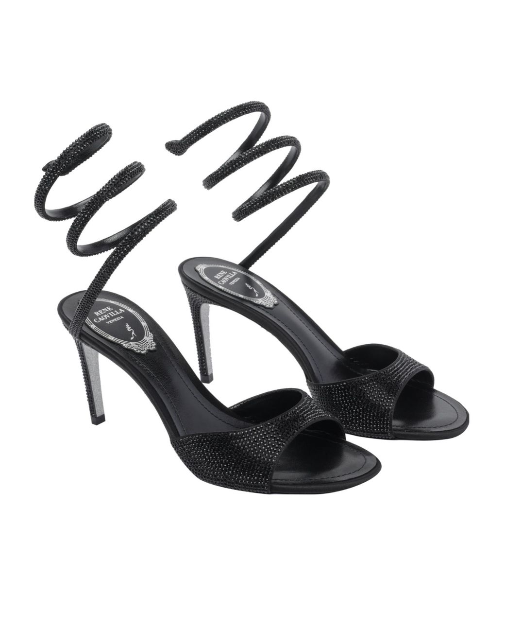 Rene Caovilla Black René Caovilla Embellished Sandals