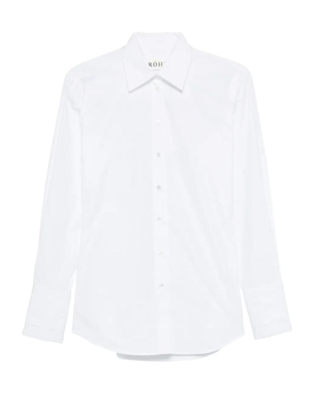 Rohe White Polo-Collar Shirt