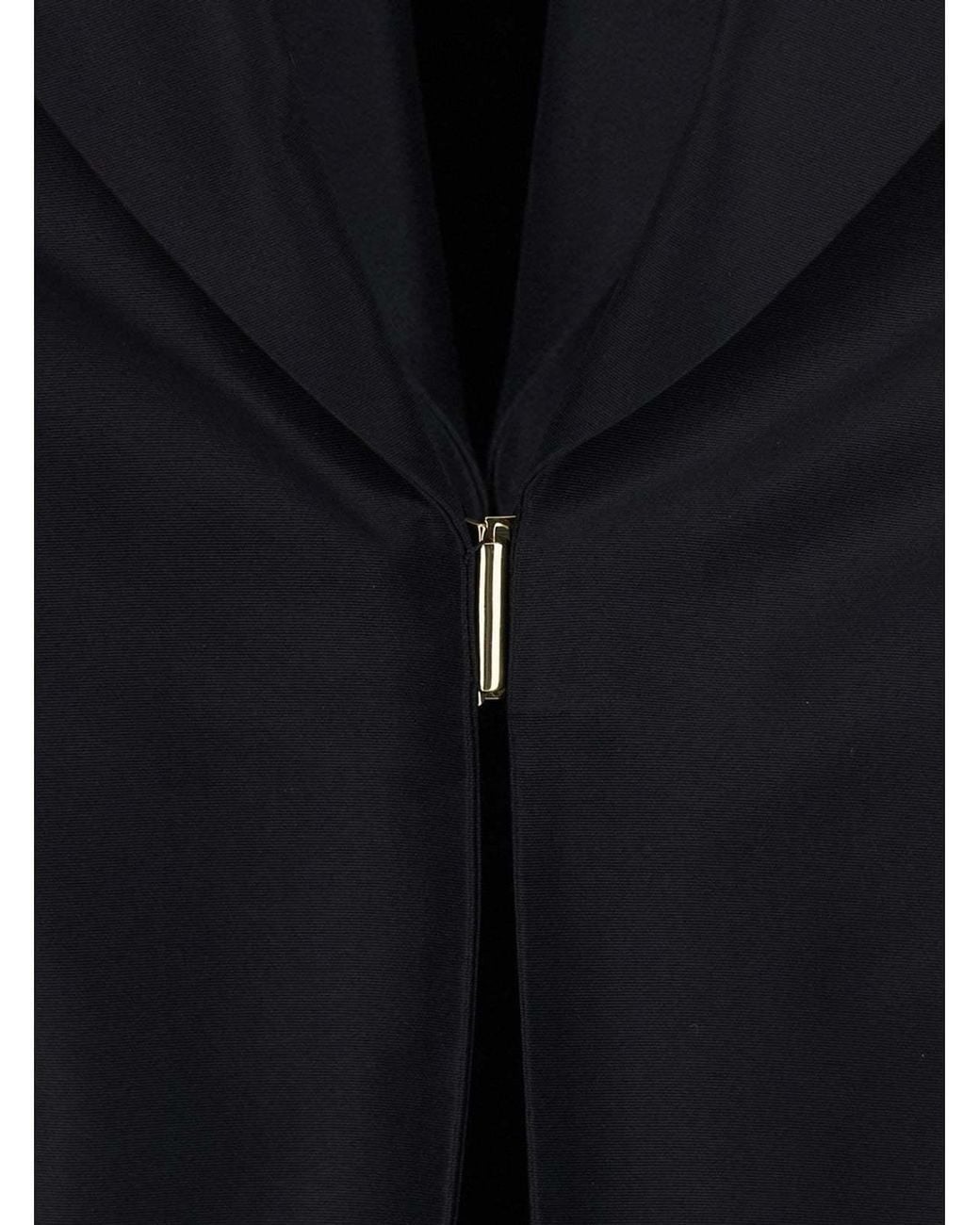 Gucci Black Faille Collared Jacket