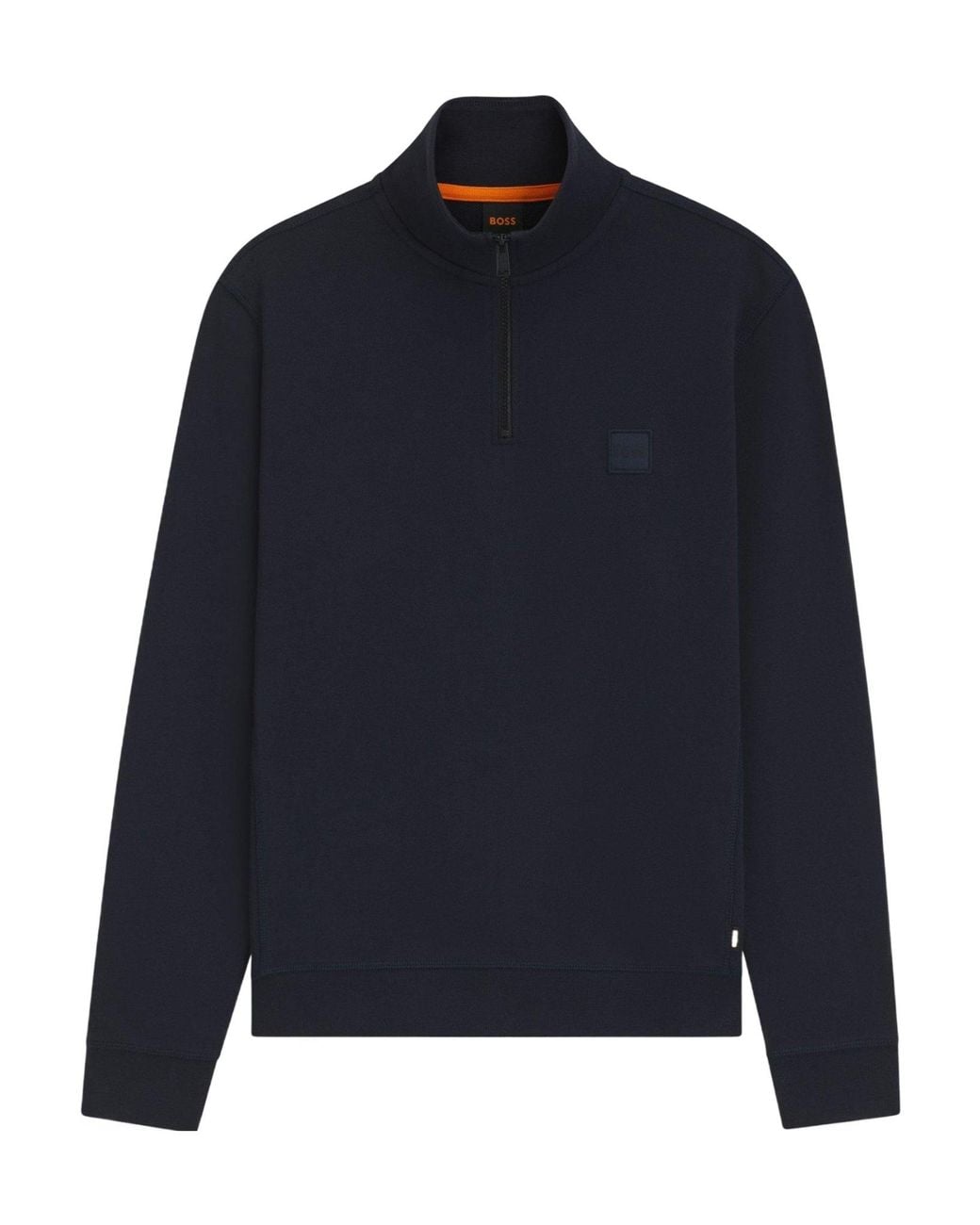 Boss Blue Quarter Zip Fleece for men