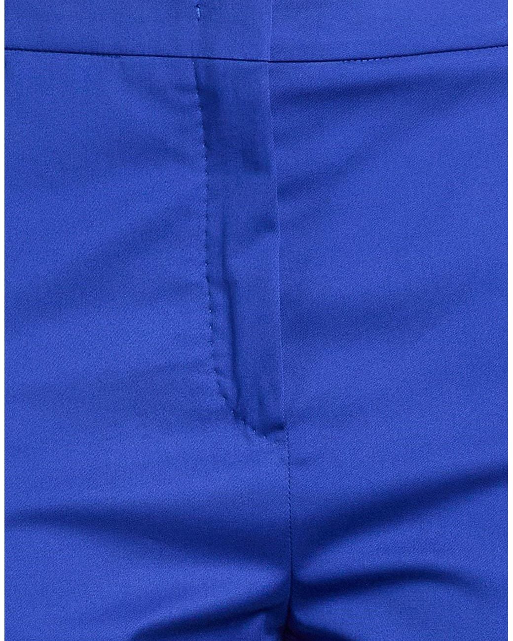 Max Mara Blue Plain Colour Casual Trousers