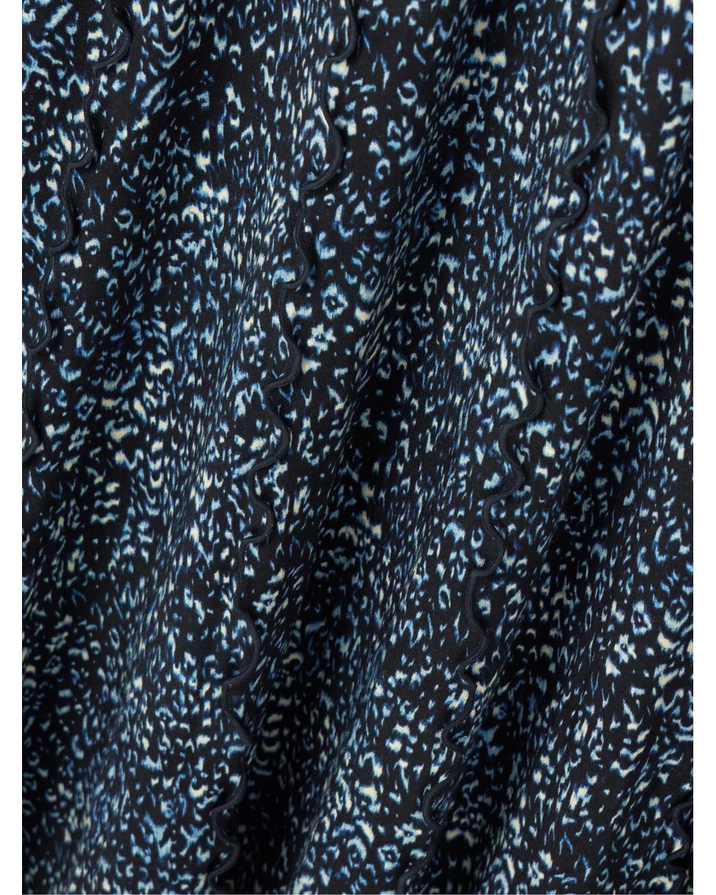 Proenza Schouler Blue Turtleneck Maxi Dress