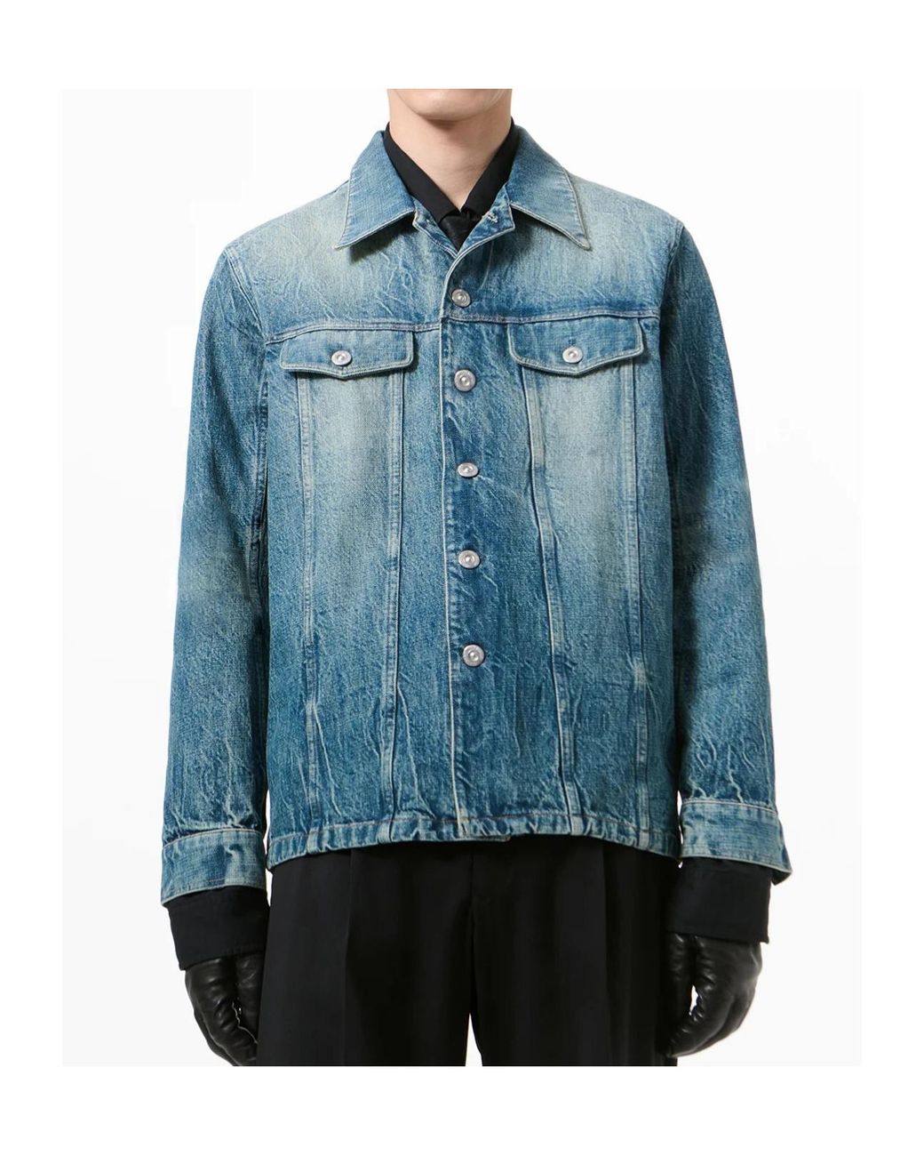 Our Legacy Blue Shackle Denim Jacket for men