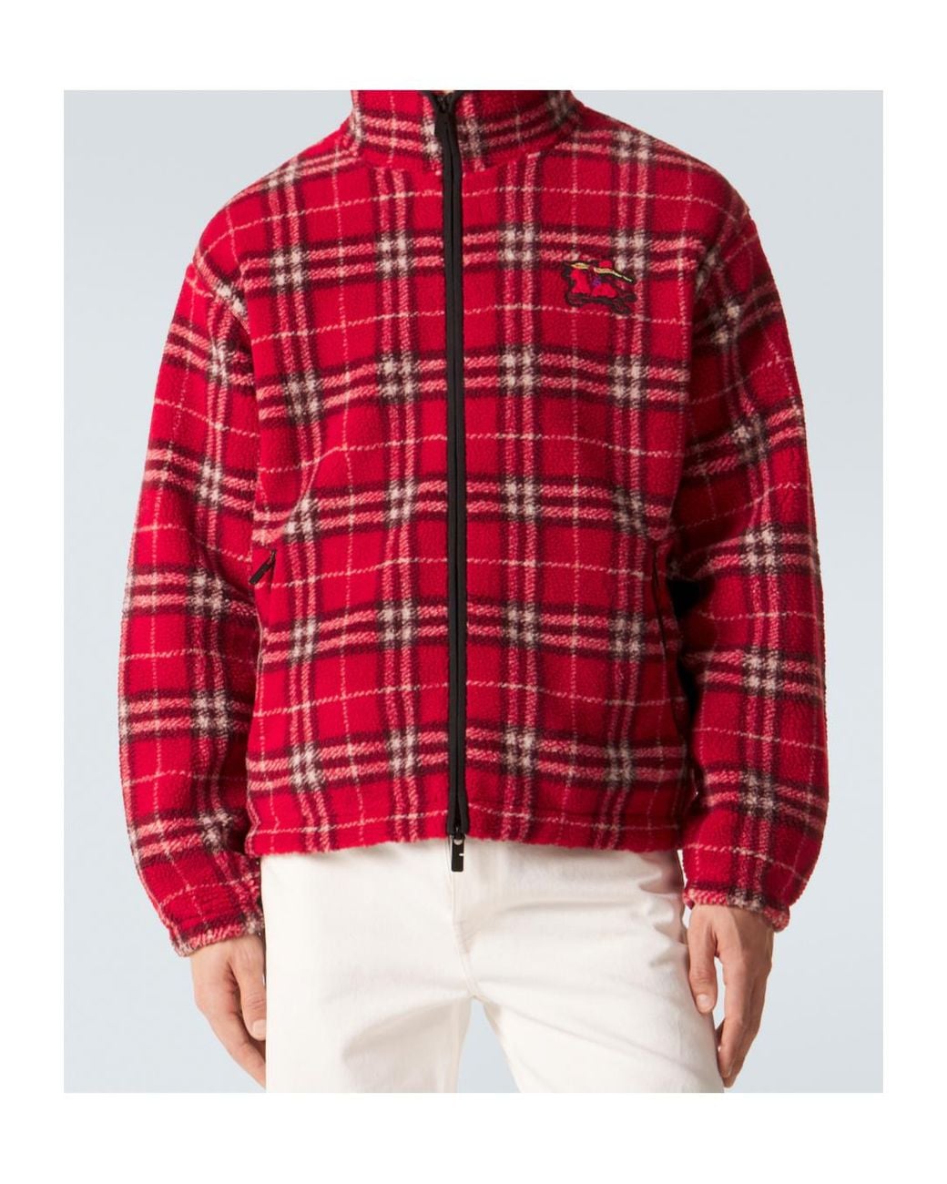 Burberry Red Check Jacket for men