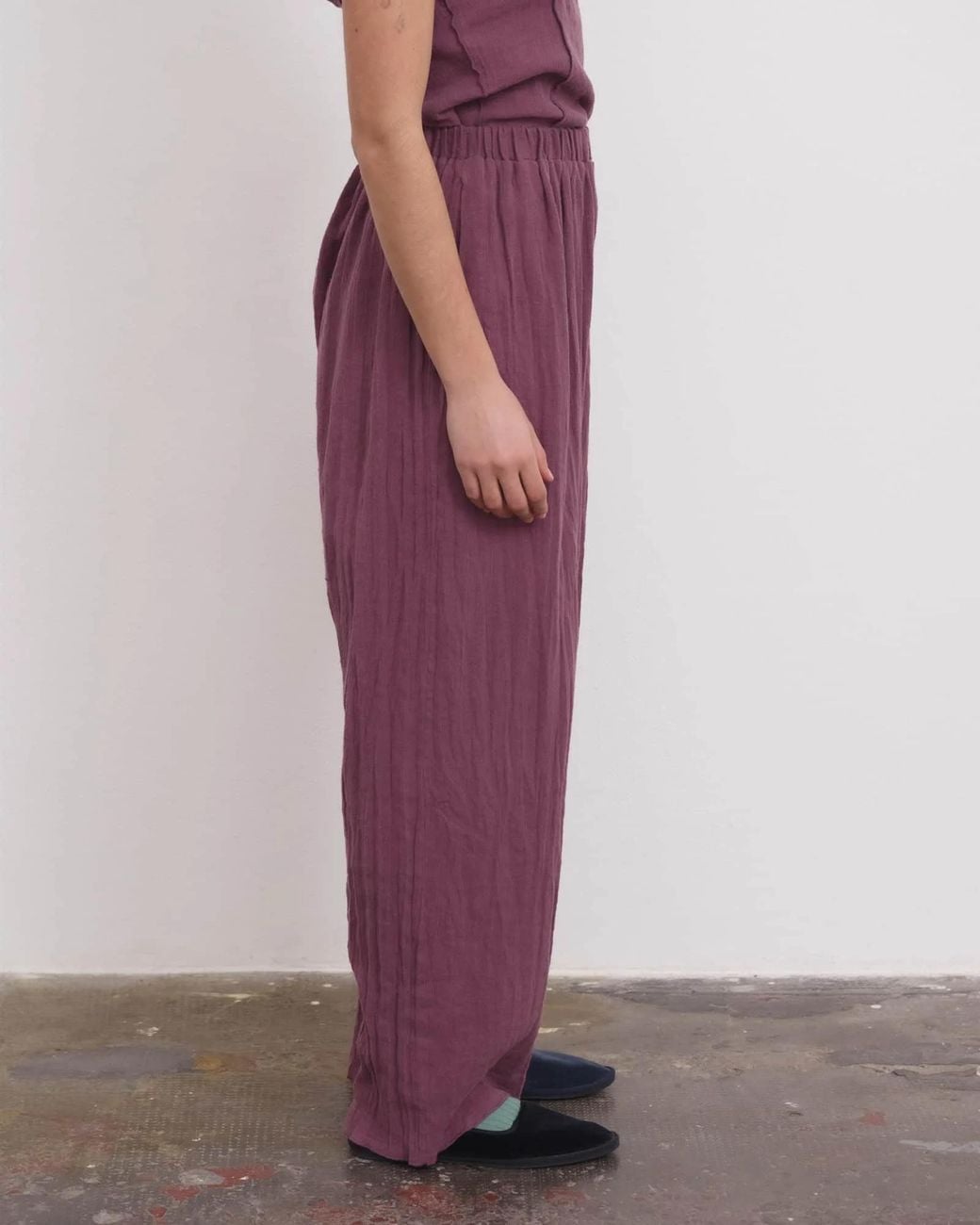 Baserange Purple Folio Elasticated-Waistband Trousers