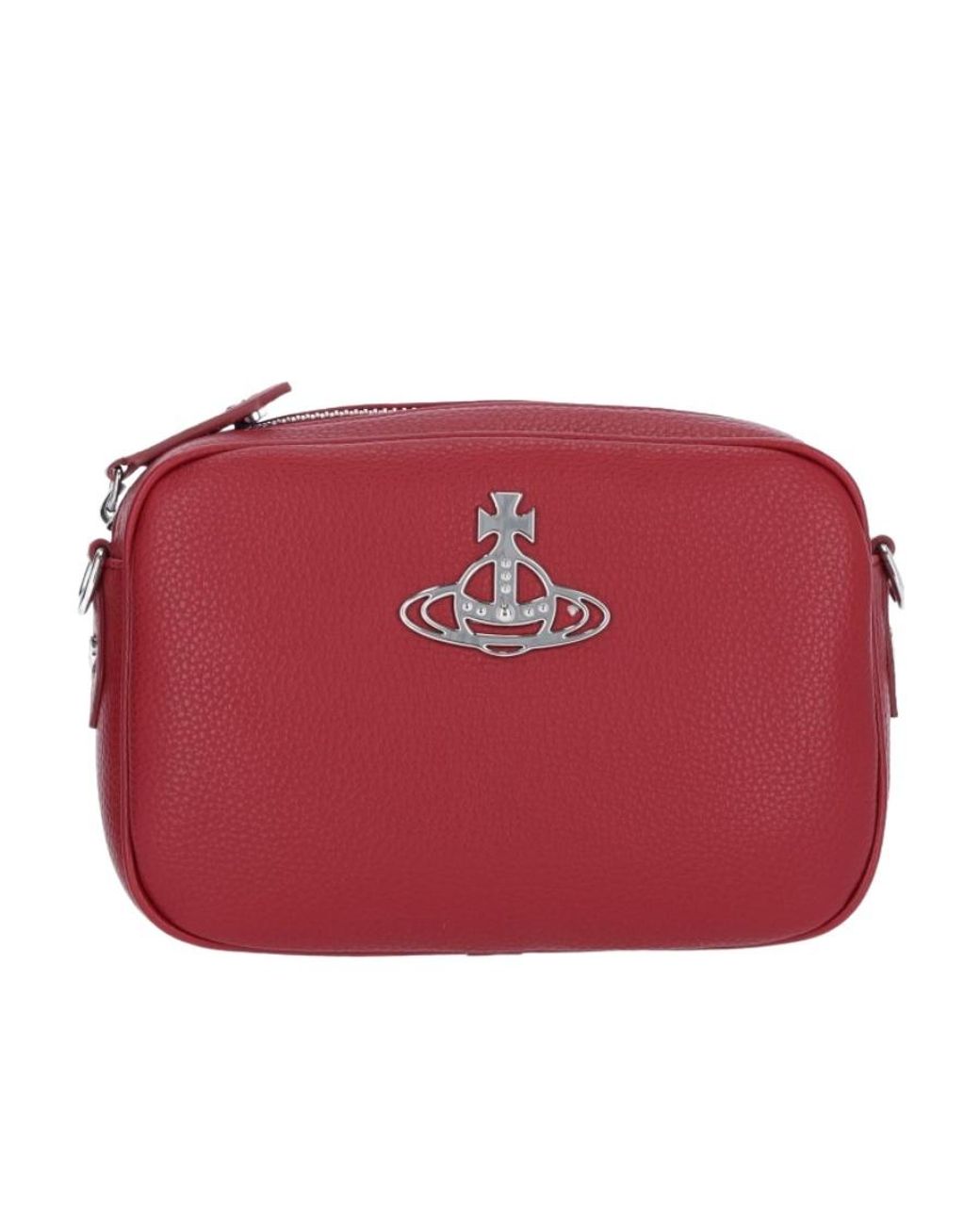 Vivienne Westwood Red Anna Orb-Plaque Crossbody Bag