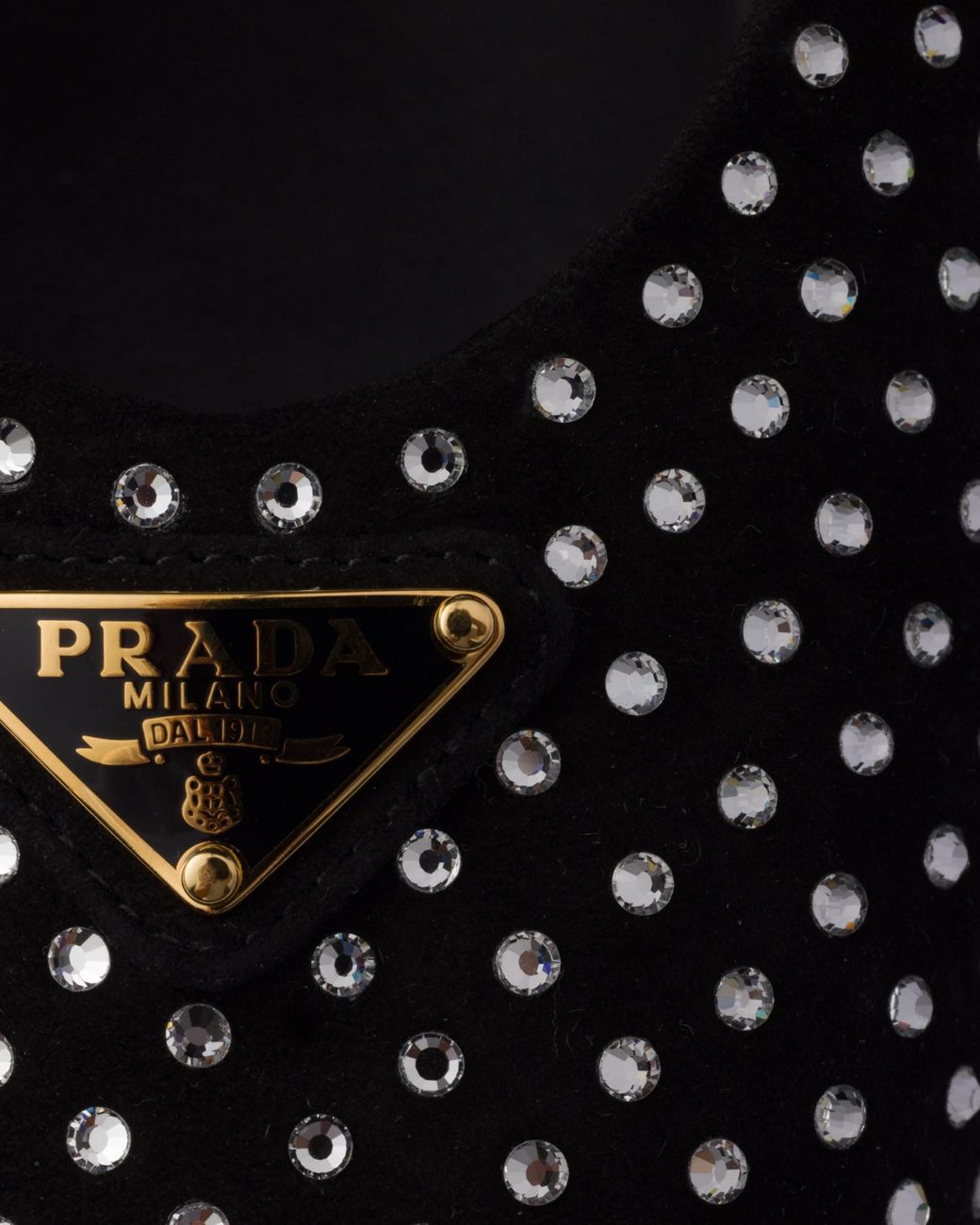Prada Black Embellished Buckle Fastened Ballerina Shoes