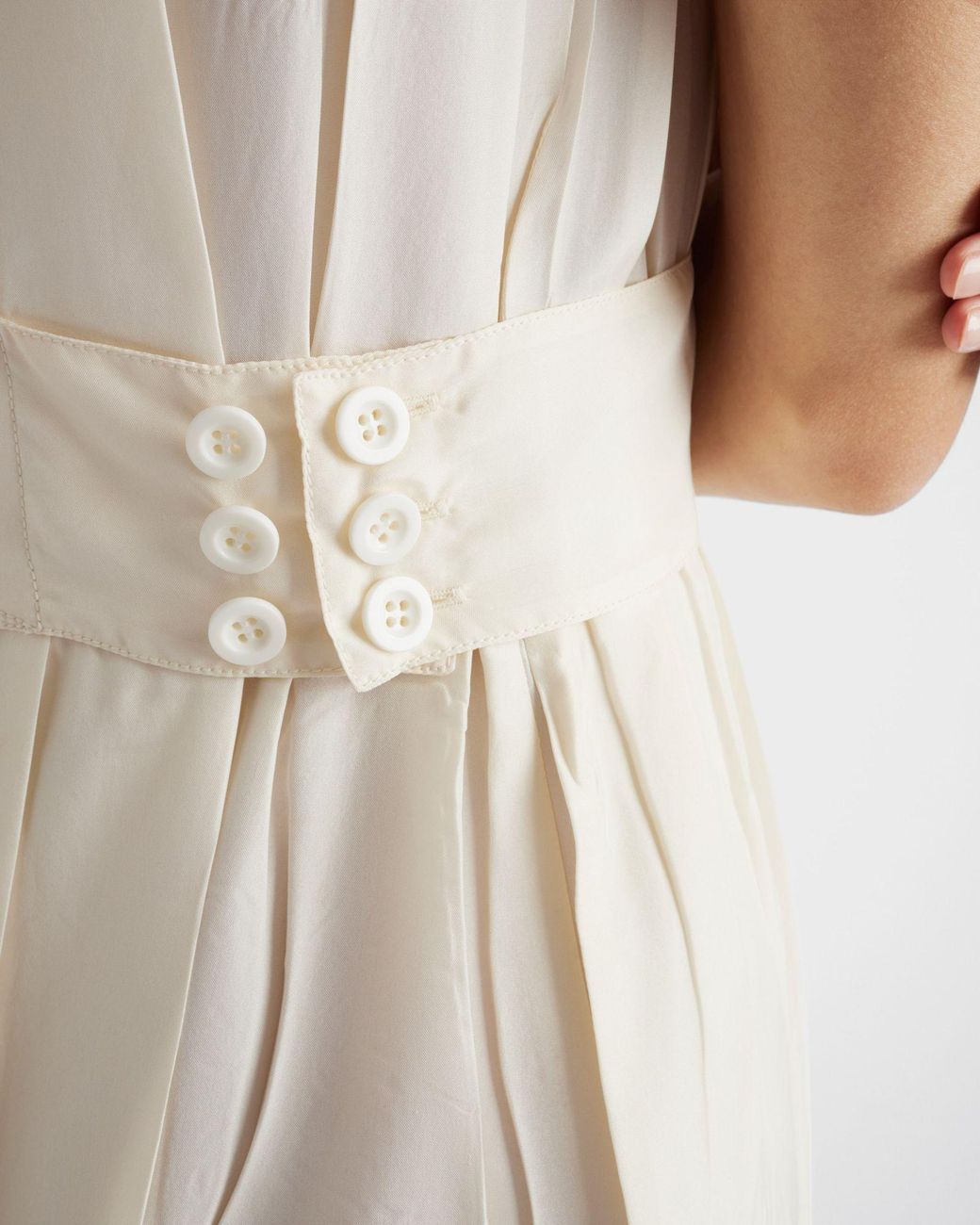 Prada White Pongé Silk Dress