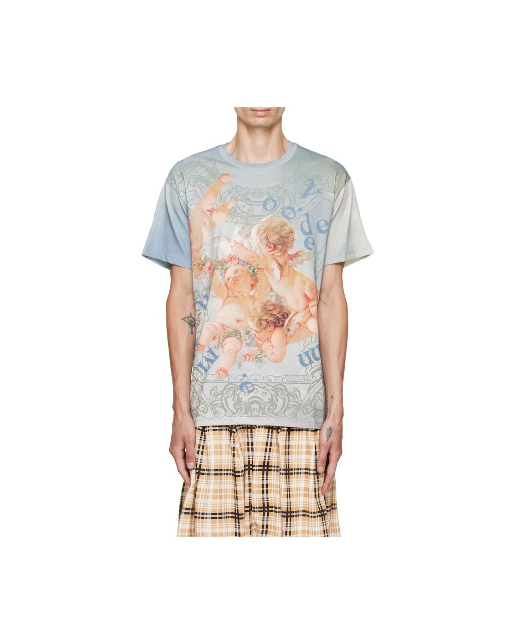 Vivienne Westwood Green Graphic Printed Crewneck T-Shirt for men