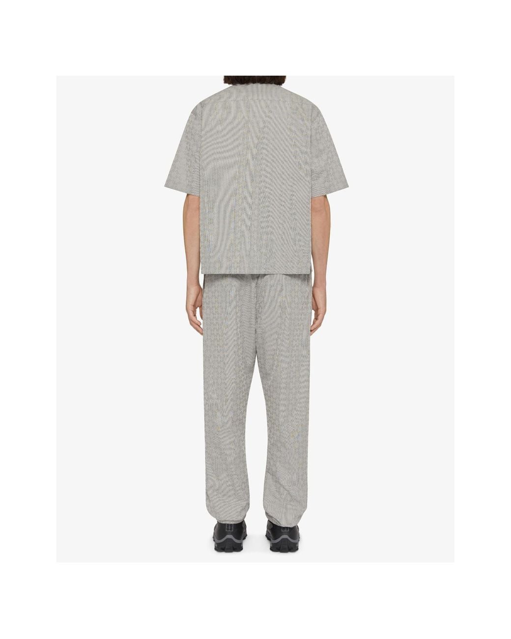 Givenchy Gray Monogrammed Elastic-Waist Jogger Pants for men
