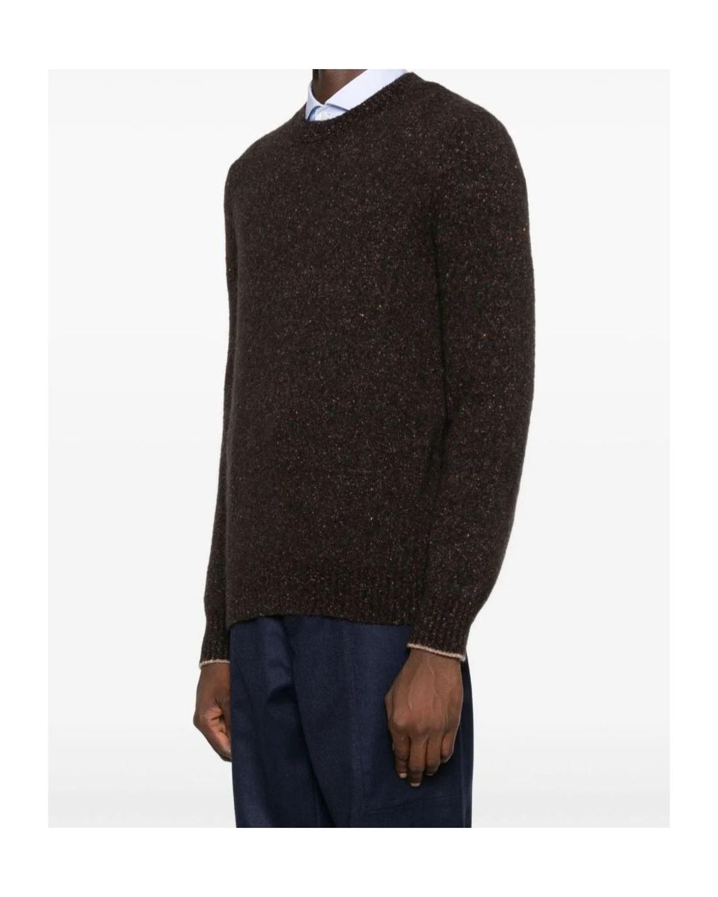 Brunello Cucinelli Orange Cashmere-Blend Jumper for men