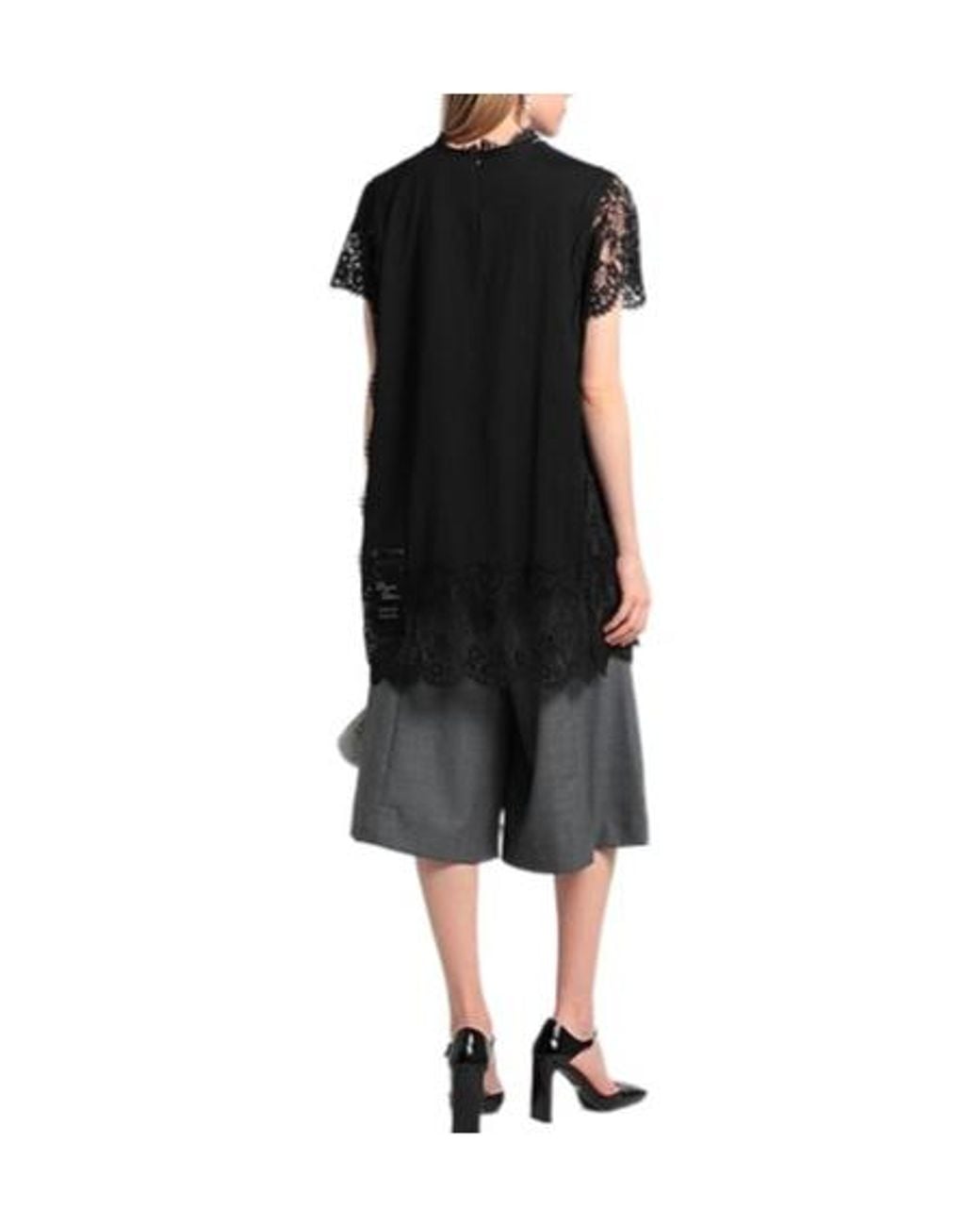 Dolce & Gabbana Black Printed Short-Sleeved T-Shirt