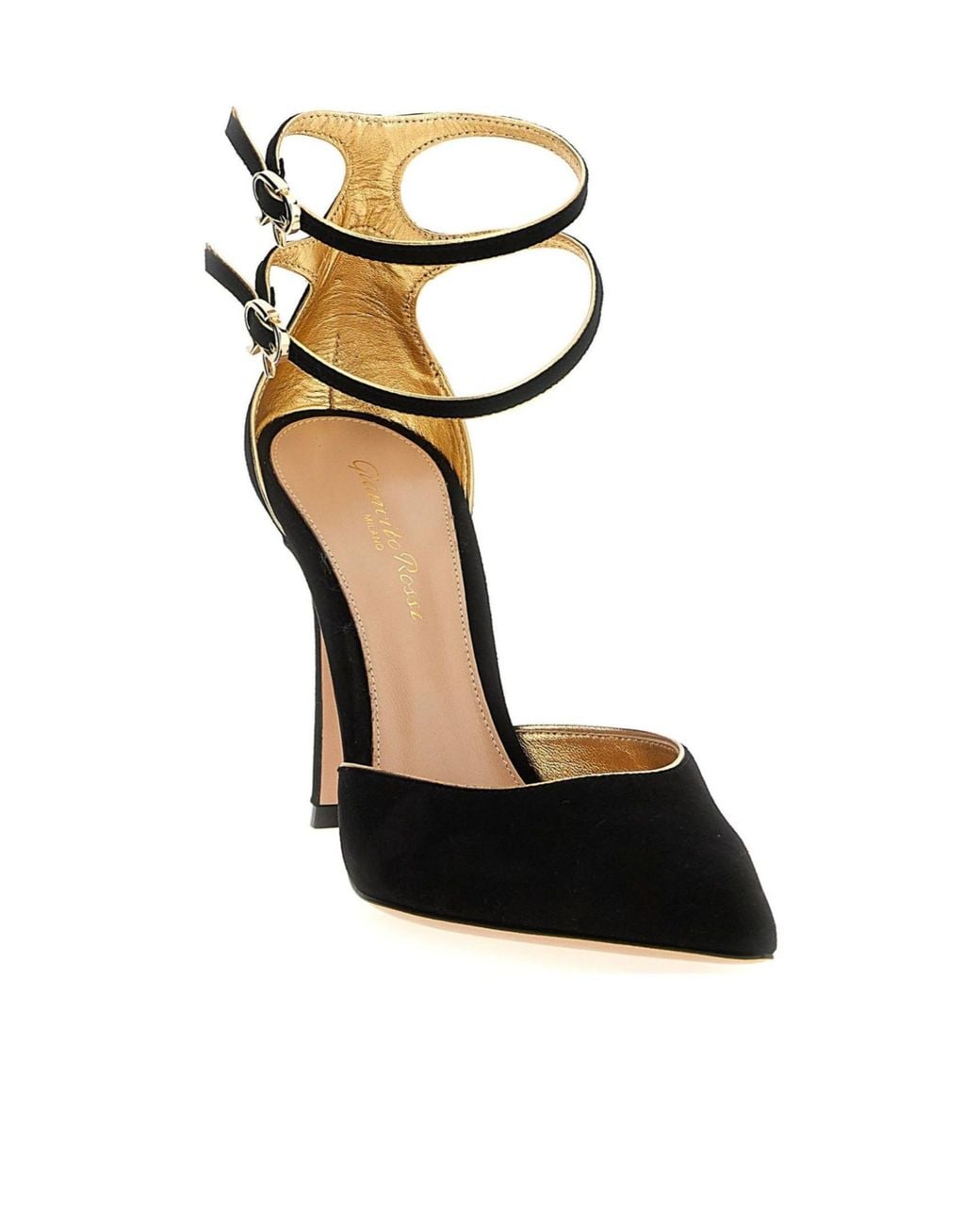 Gianvito Rossi Metallic Ivette Pointed-Toe Pumps