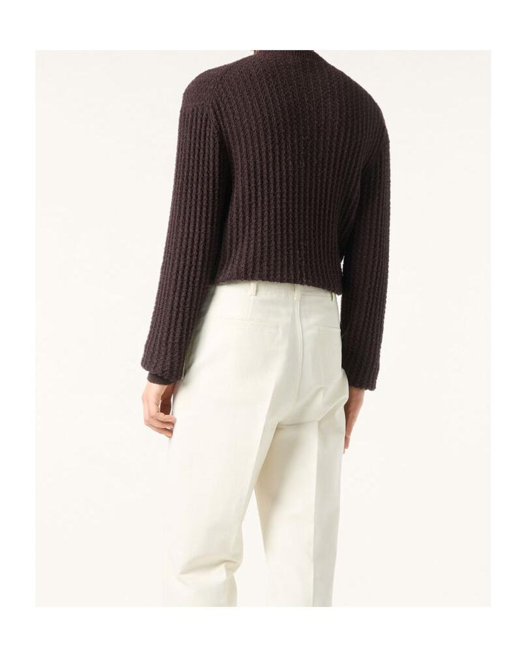 Loro Piana Brown Brigantino Crewneck for men