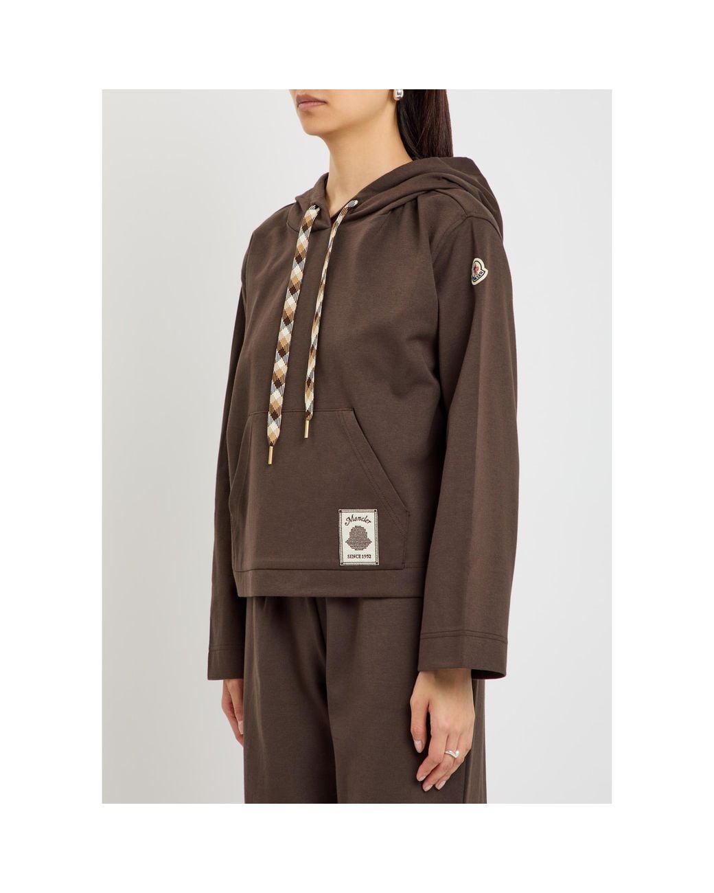 Moncler Brown Head Cotton Hoodie