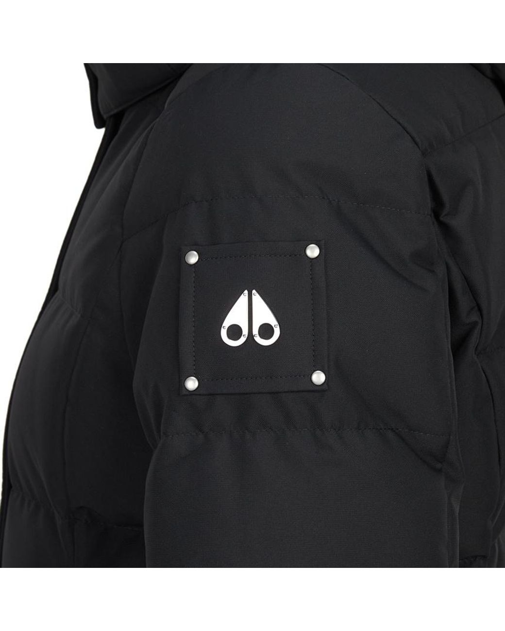 Moose Knuckles Black Long-Sleeved Down Jacket