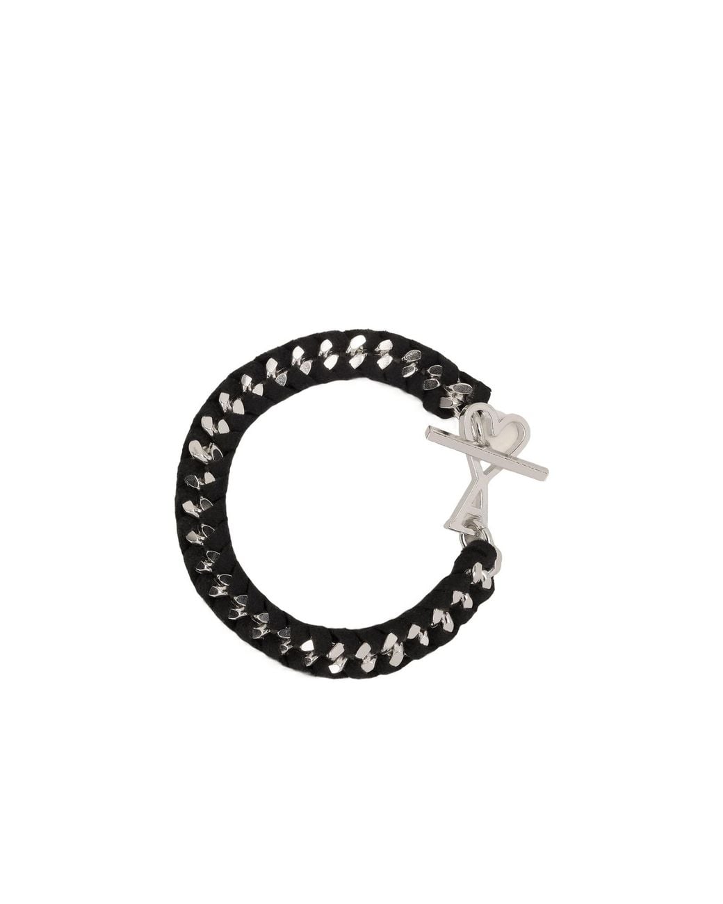 AMI Black Ami De Coeur Chain Bracelet
