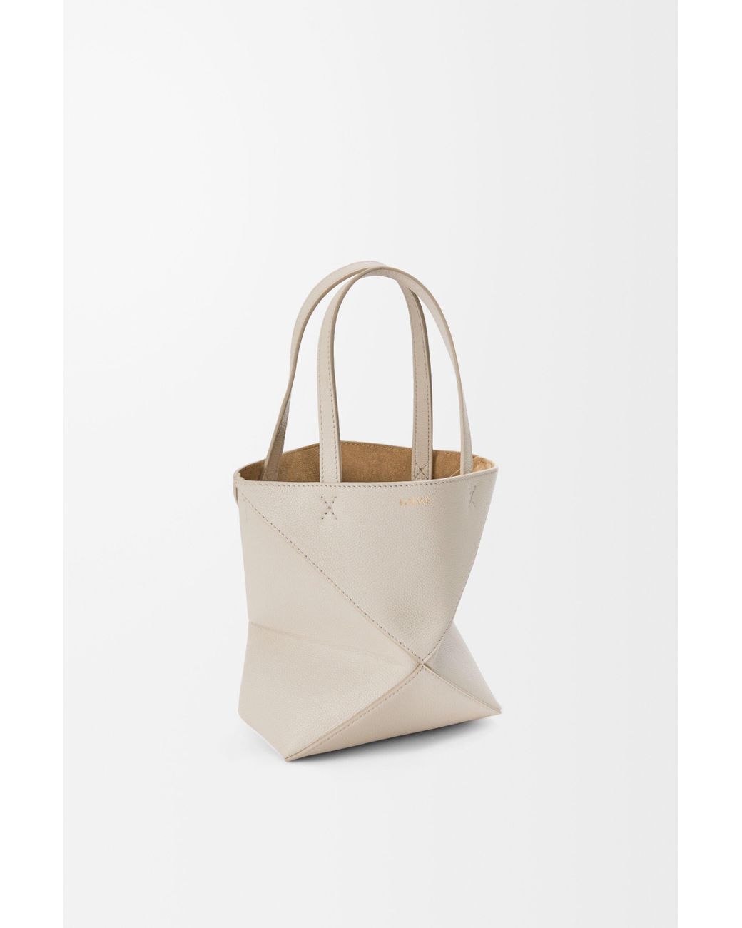 Loewe Natural Mini Puzzle Fold Tote Bag