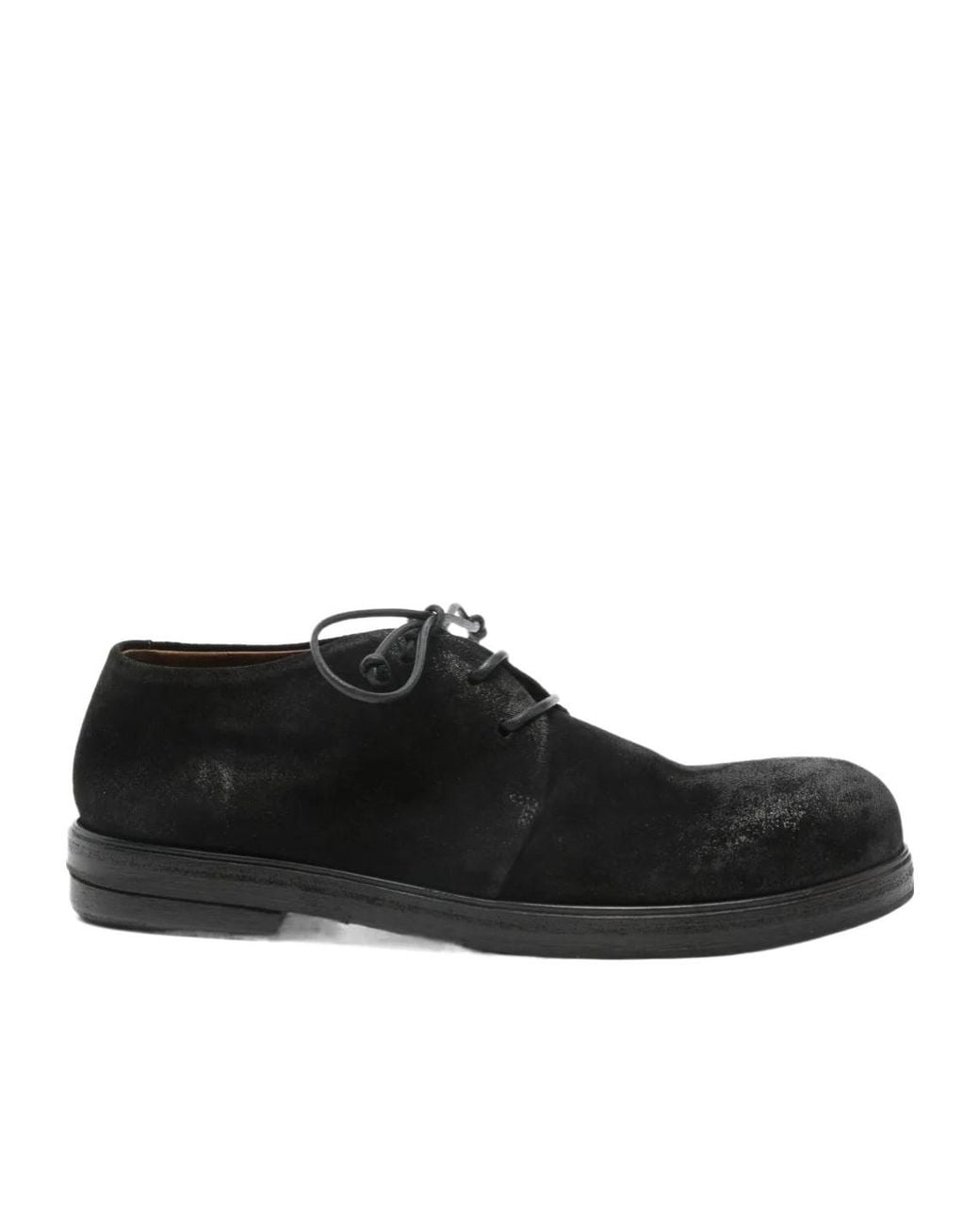 Marsèll Black Lace-Up Derby Shoes