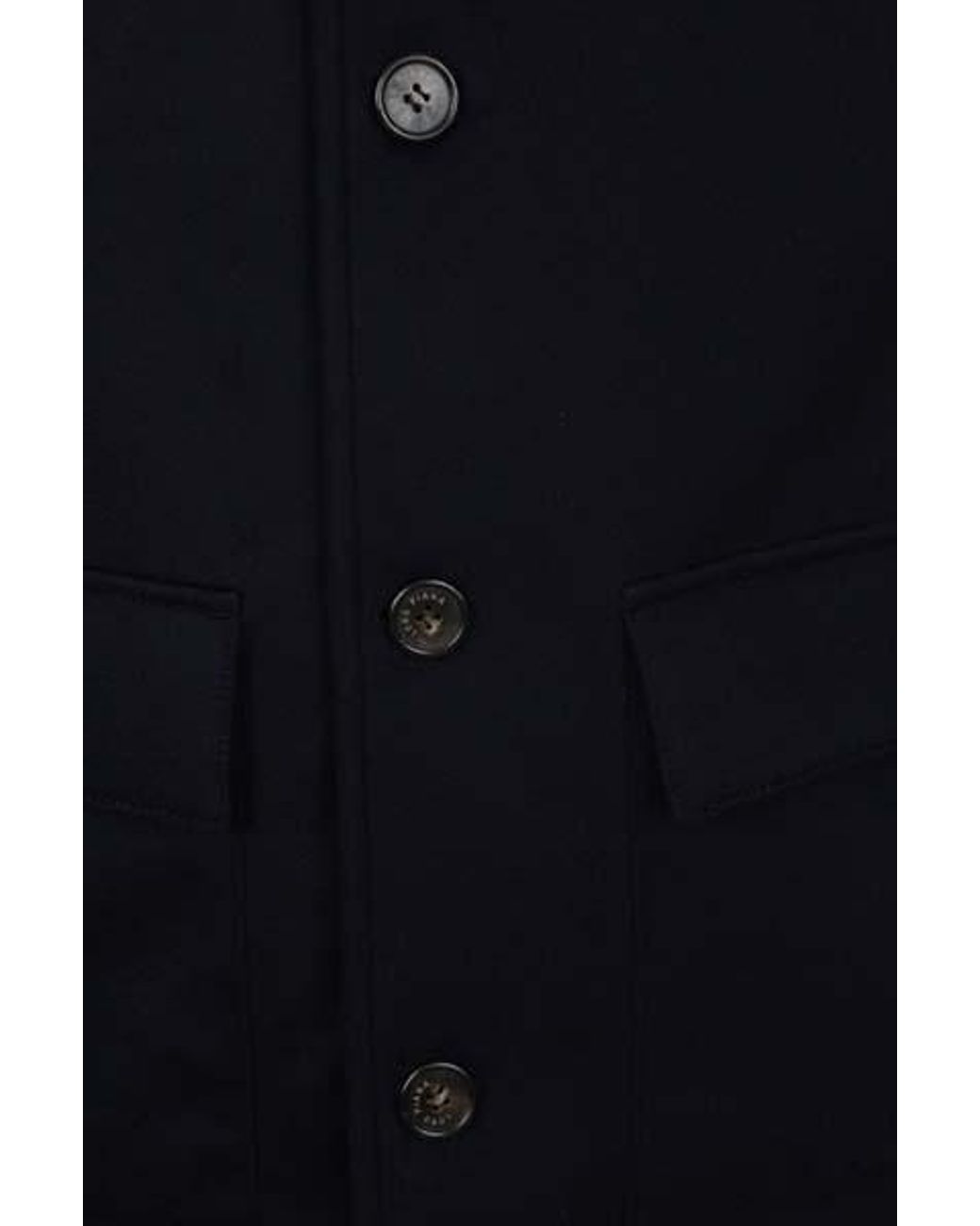 Loro Piana Blue Single-Breasted Coat for men