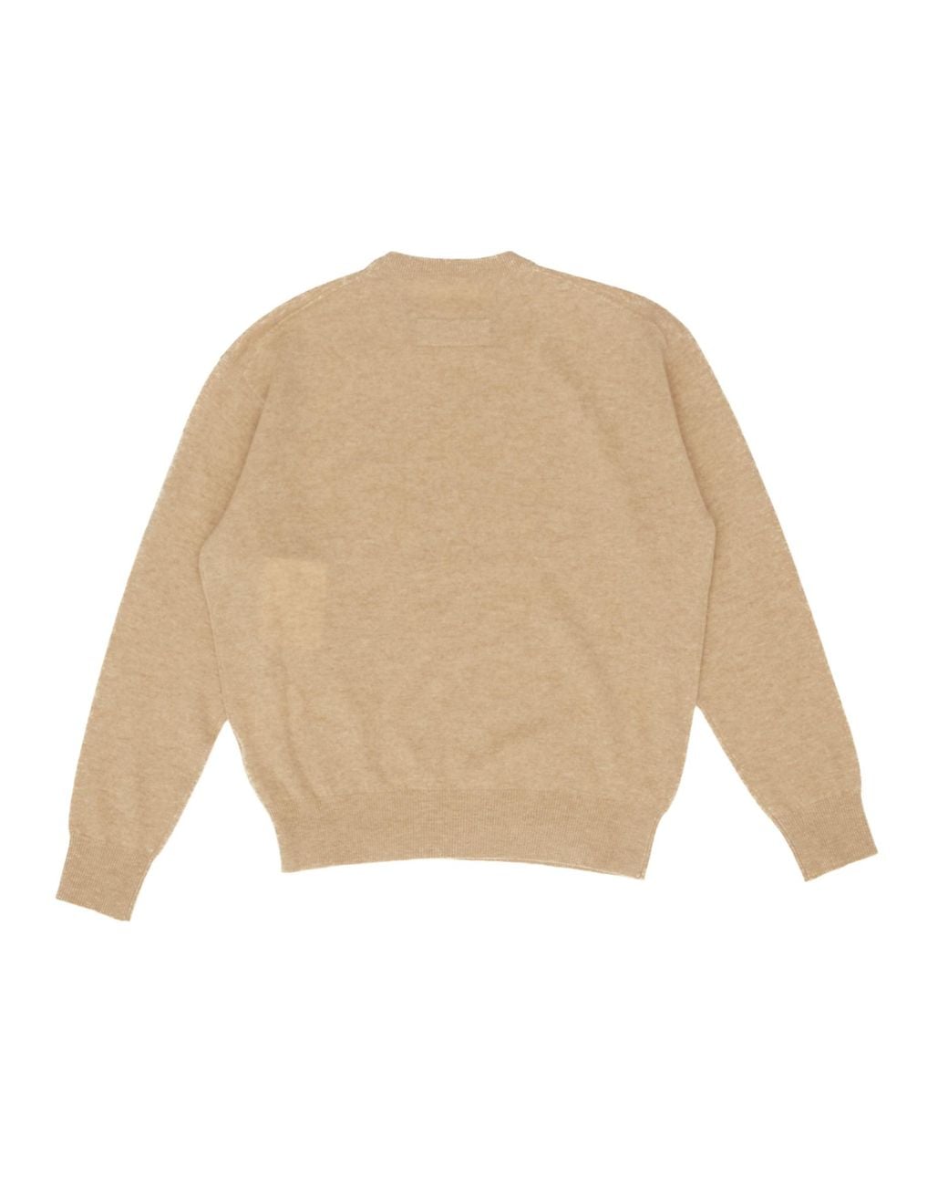 Phoebe Philo Natural Wool Crew Neck Knit Sweater