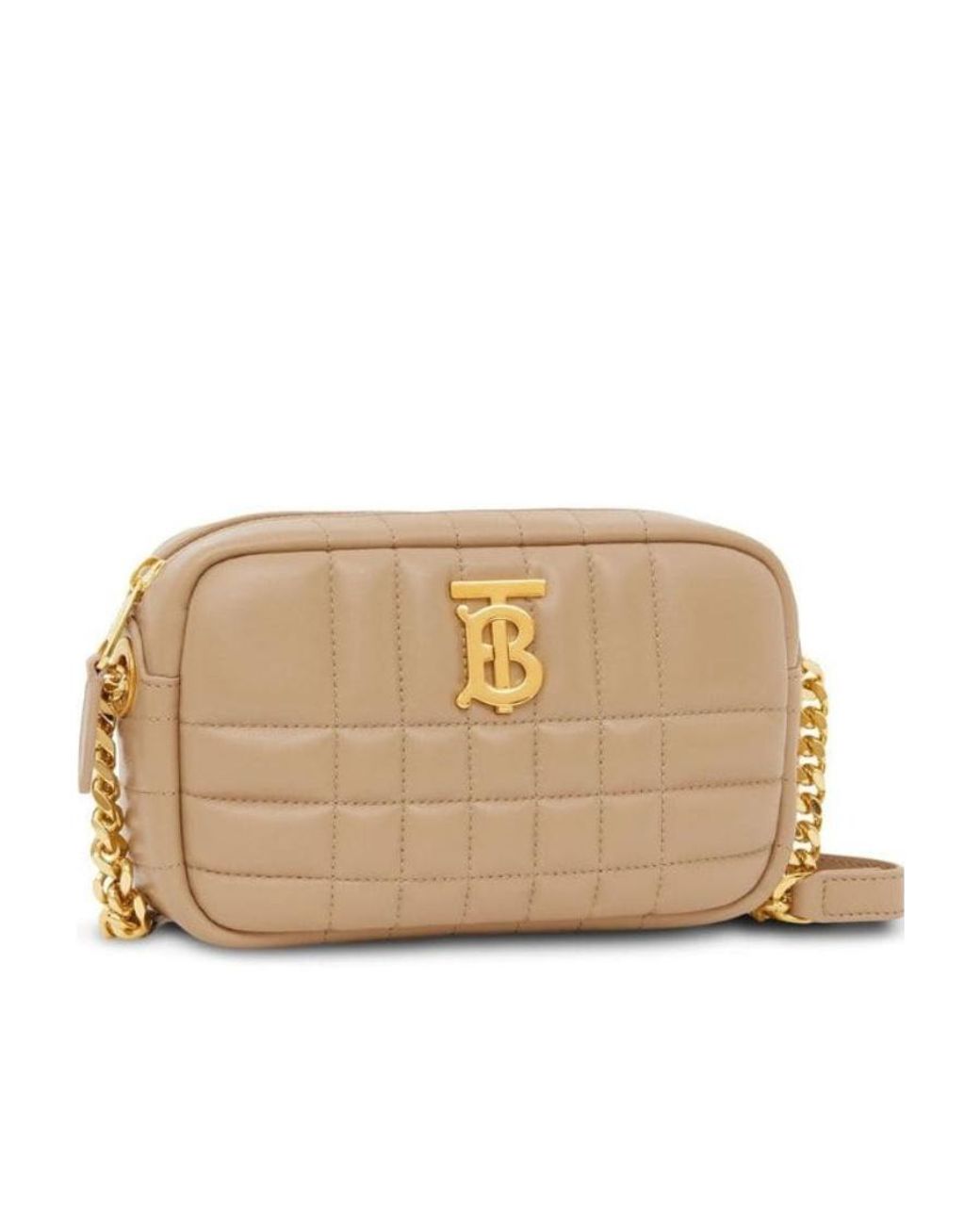 Burberry Natural Quilted Mini Lola Camera Bag